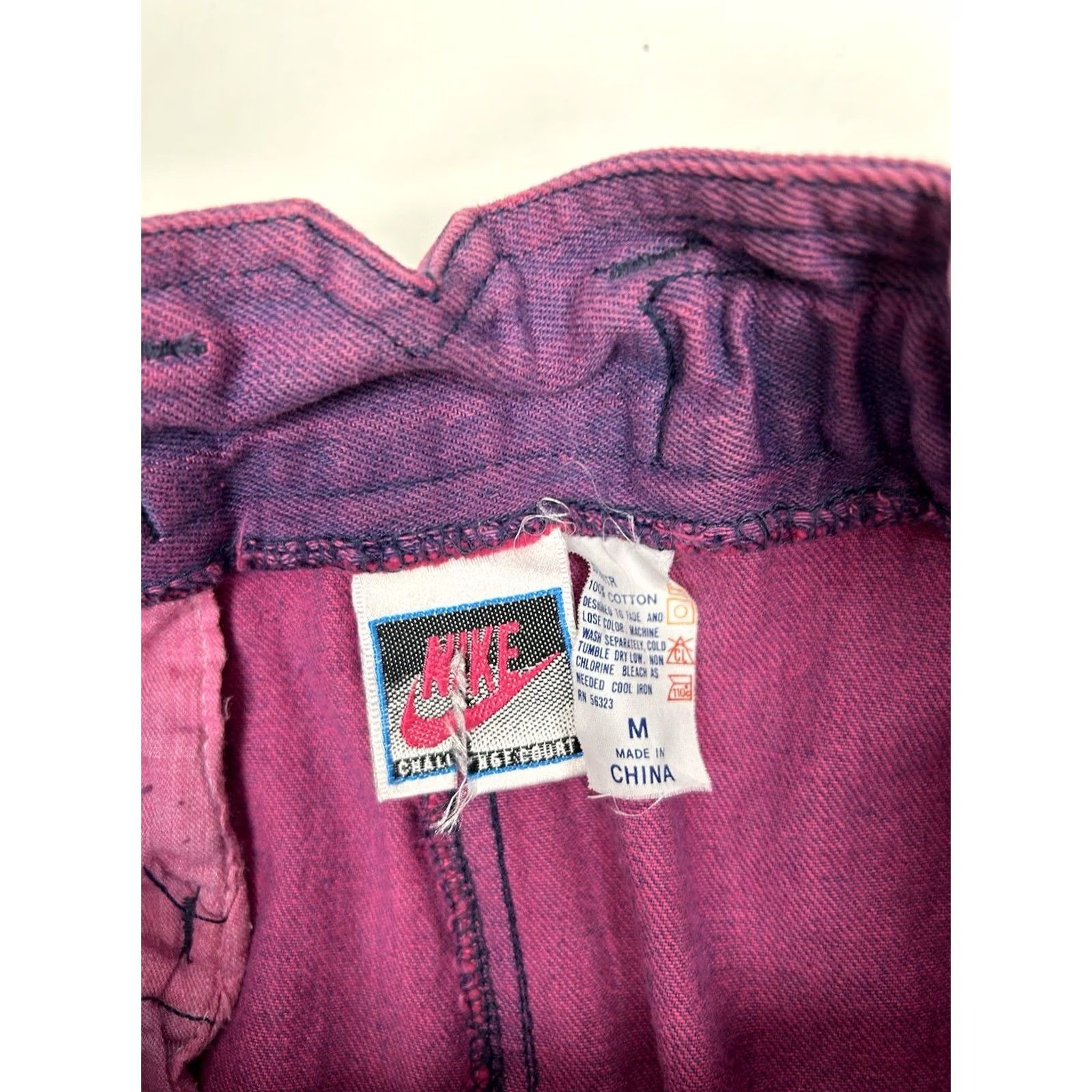 Nike VINTAGE Nike Andre Agassi Challenge Court Acid Wash Denim Tennis Skirt Size M Purple 90s Womens Size 32" / US 10 / IT 46 - 3 Thumbnail