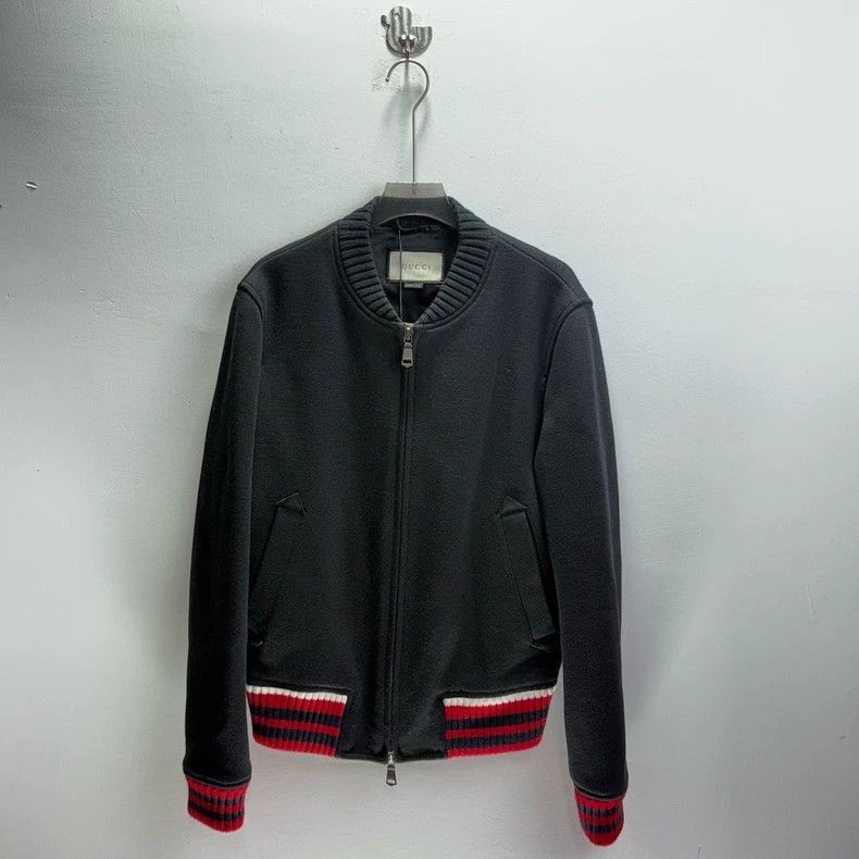 Gucci Gucci Wool Zip Jacket in Black Size US XL / EU 56 / 4 - 1 Thumbnail