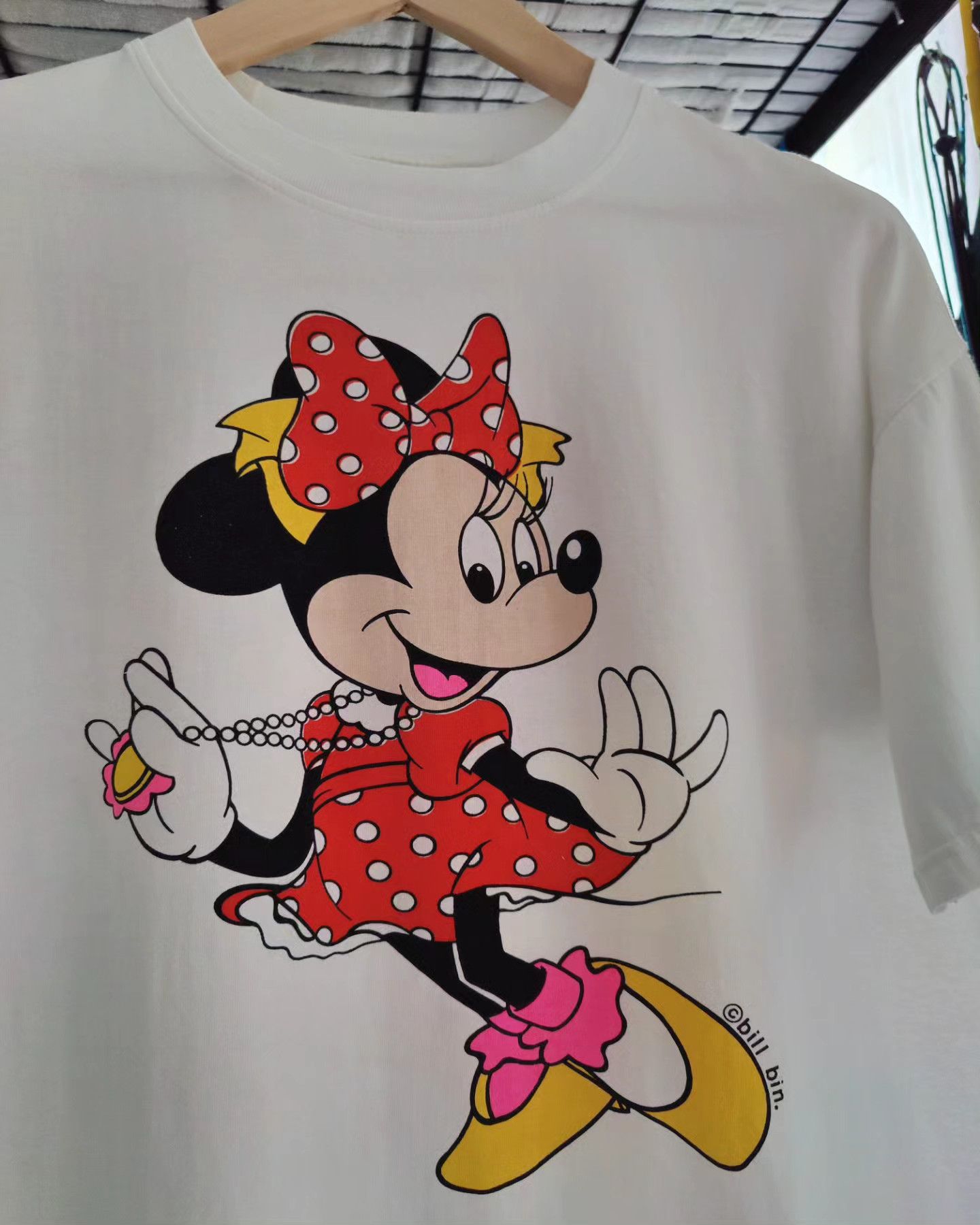 Disney × Mickey Mouse × Vintage vintage 90s - Mickey ❤️ Minnie (double-sided) Size XL / US 12-14 / IT 48-50 - 3 Thumbnail
