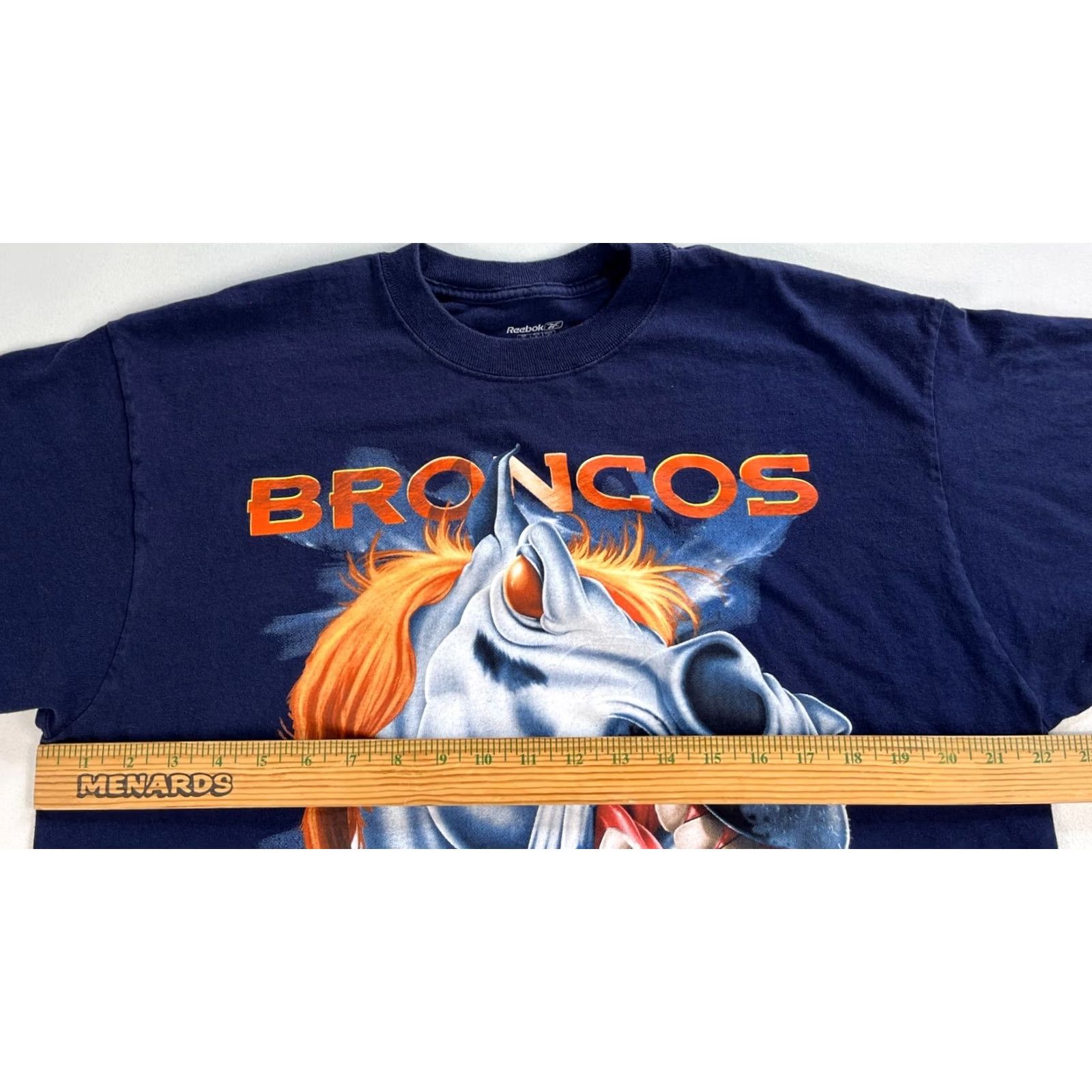 Reebok Vintage Reebok NFL Denver Broncos Graphic T-Shirt Sz L Navy Size US L / EU 52-54 / 3 - 8 Thumbnail