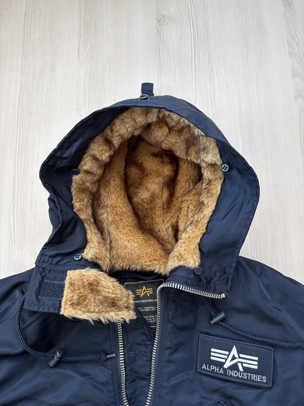 Alpha Industries Alpha Industries 45/P Hooded Fur Bomber Jacket Size US M / EU 48-50 / 2 - 3 Thumbnail