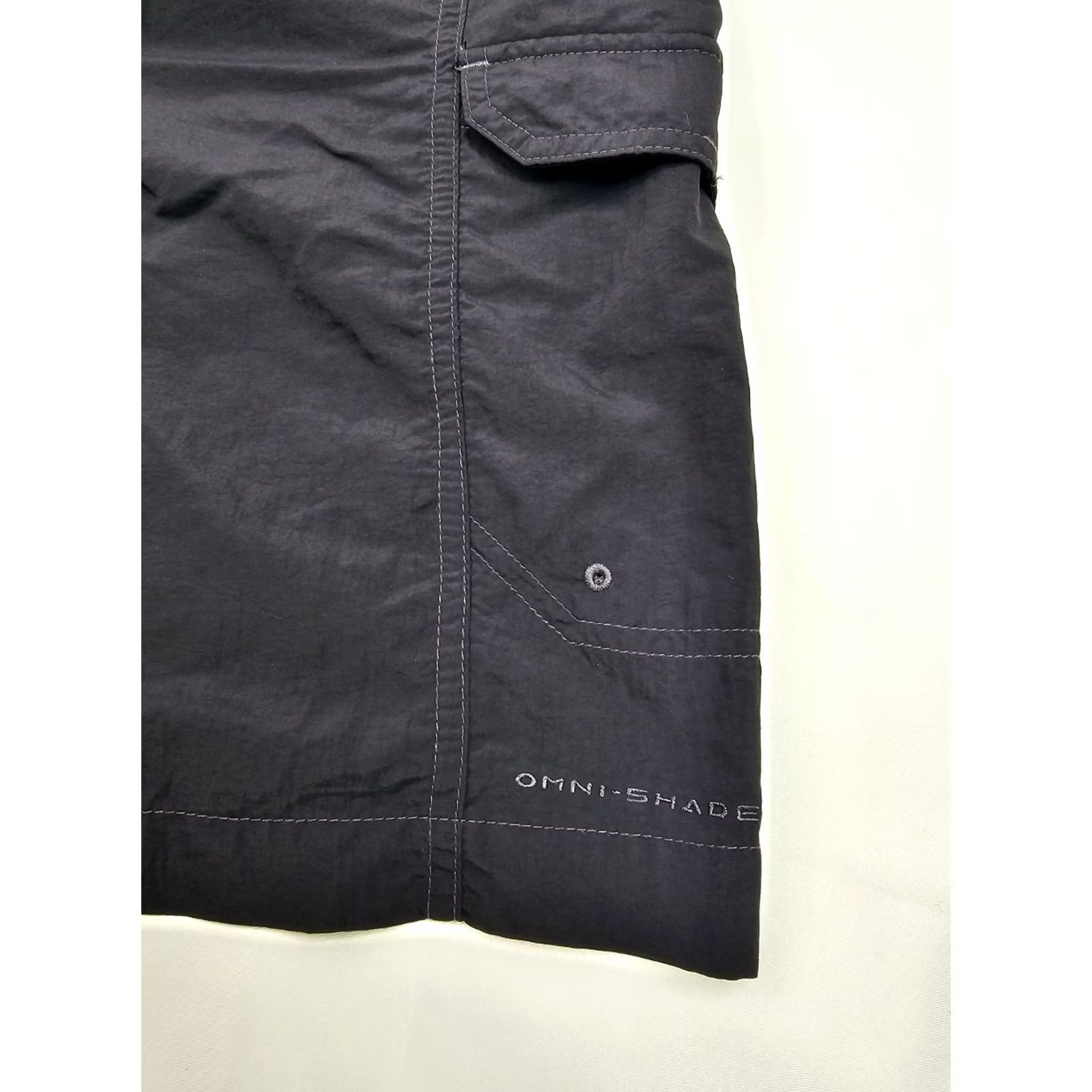 Vintage Columbia Omni-Shade Cargo Shorts Men XL 40x9 Black EUC Belted, Quick Dry, Sun Protection, Pockets, Lightweight Outdoor Summer Casual Size US 36 / EU 52 - 4 Thumbnail