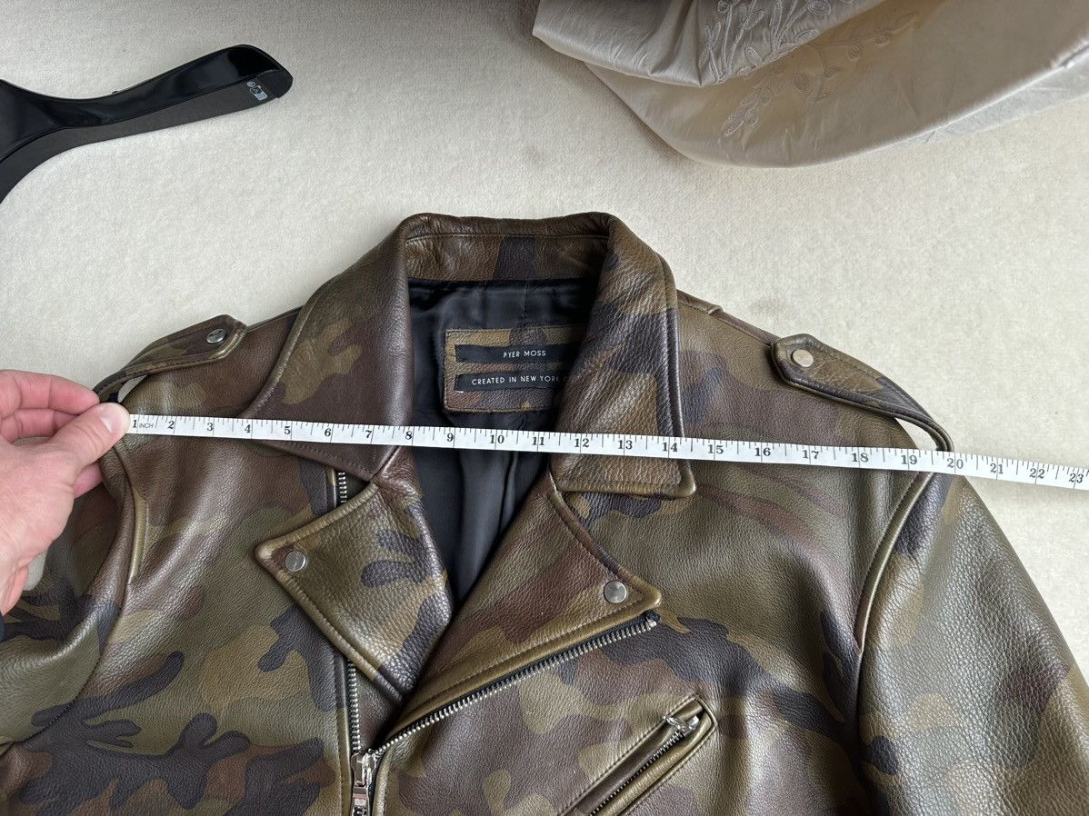 Pyer Moss The grail Pyer Moss camouflage camo biker leather jacket XL Size US XL / EU 56 / 4 - 9 Thumbnail