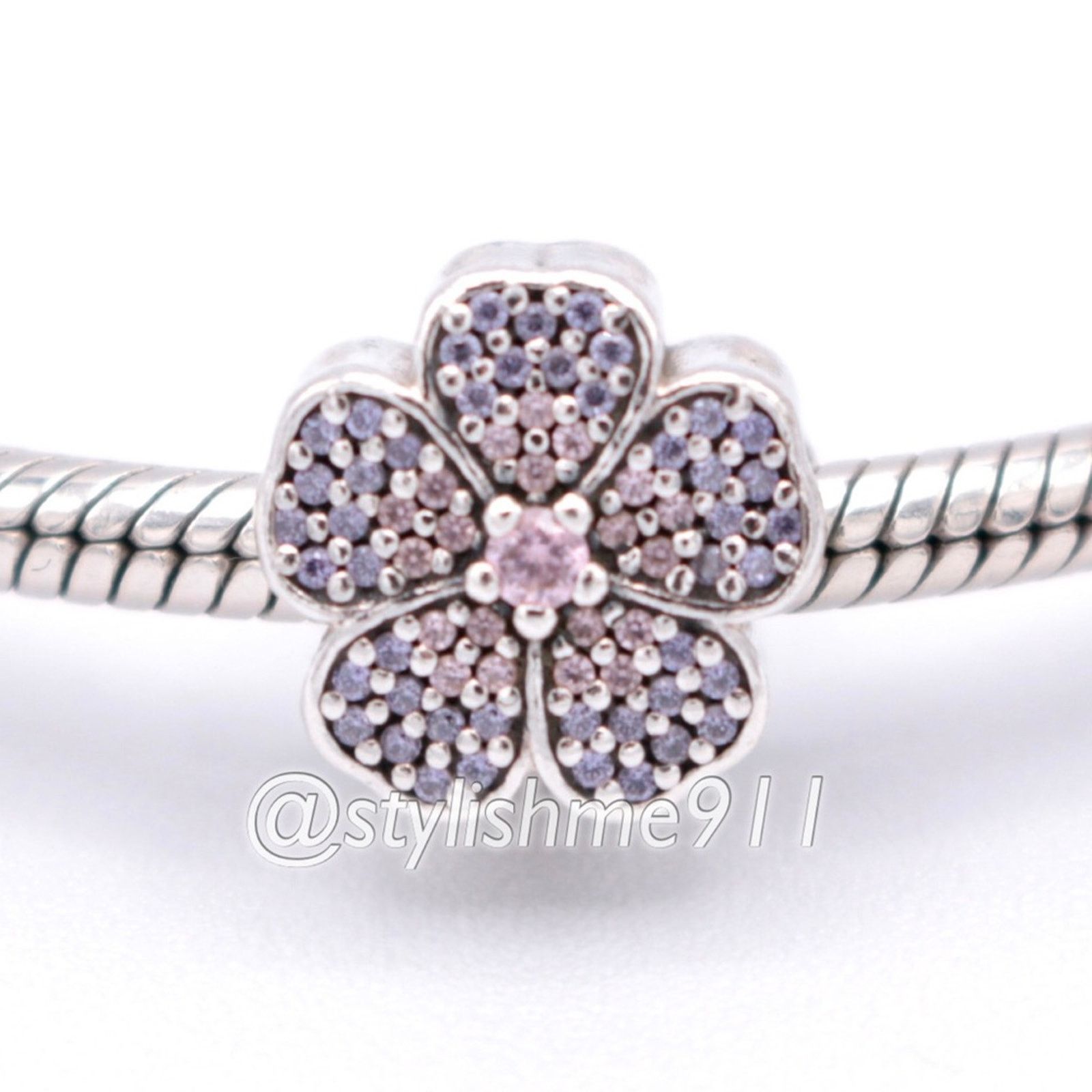 pandora Authentic PANDORA Sparkling Primrose Charm - 791481PCZ Size ONE SIZE - 1 Thumbnail