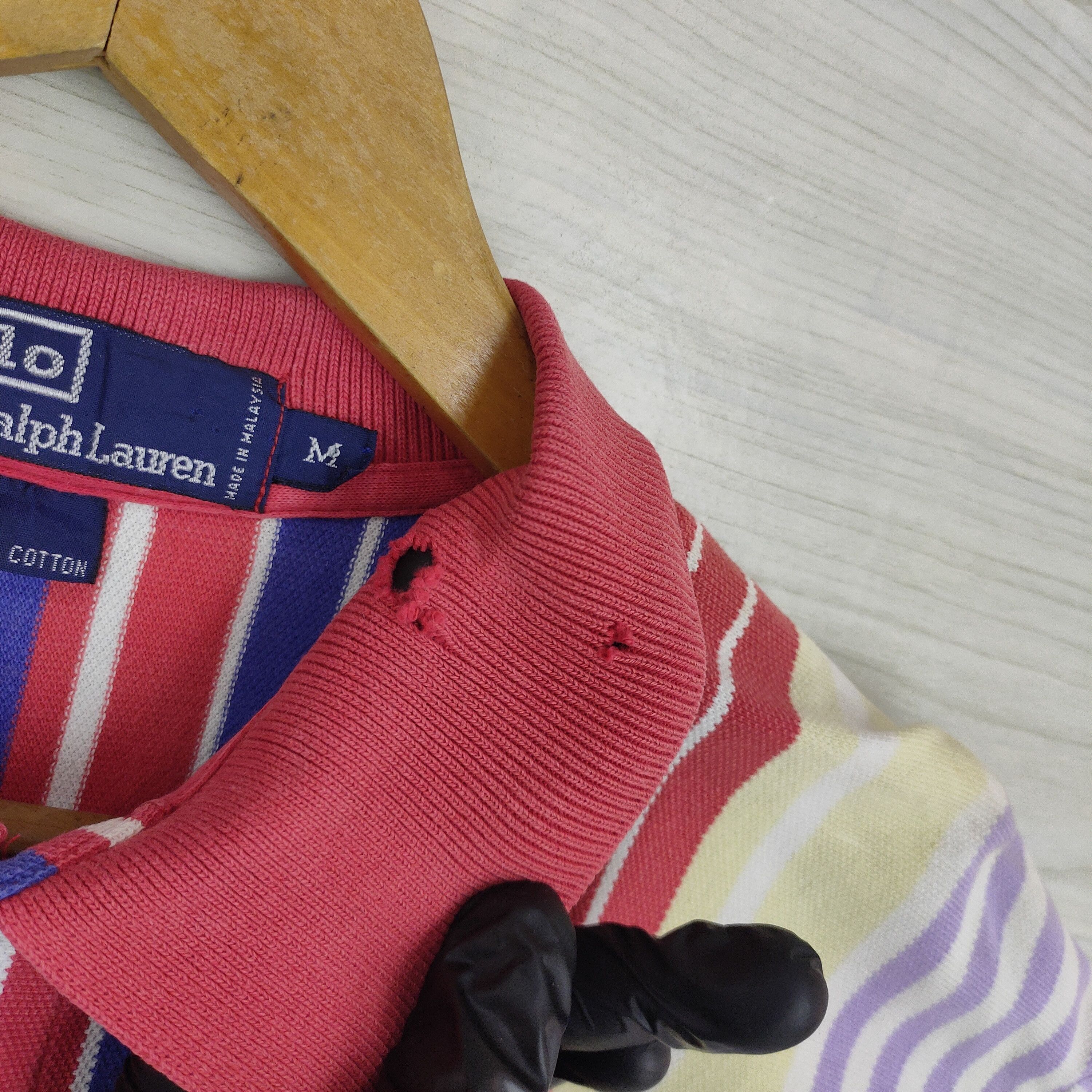 Polo Ralph Lauren × Ralph Lauren × Vintage 90s Polo Ralph Lauren Striped Size US M / EU 48-50 / 2 - 2 Thumbnail