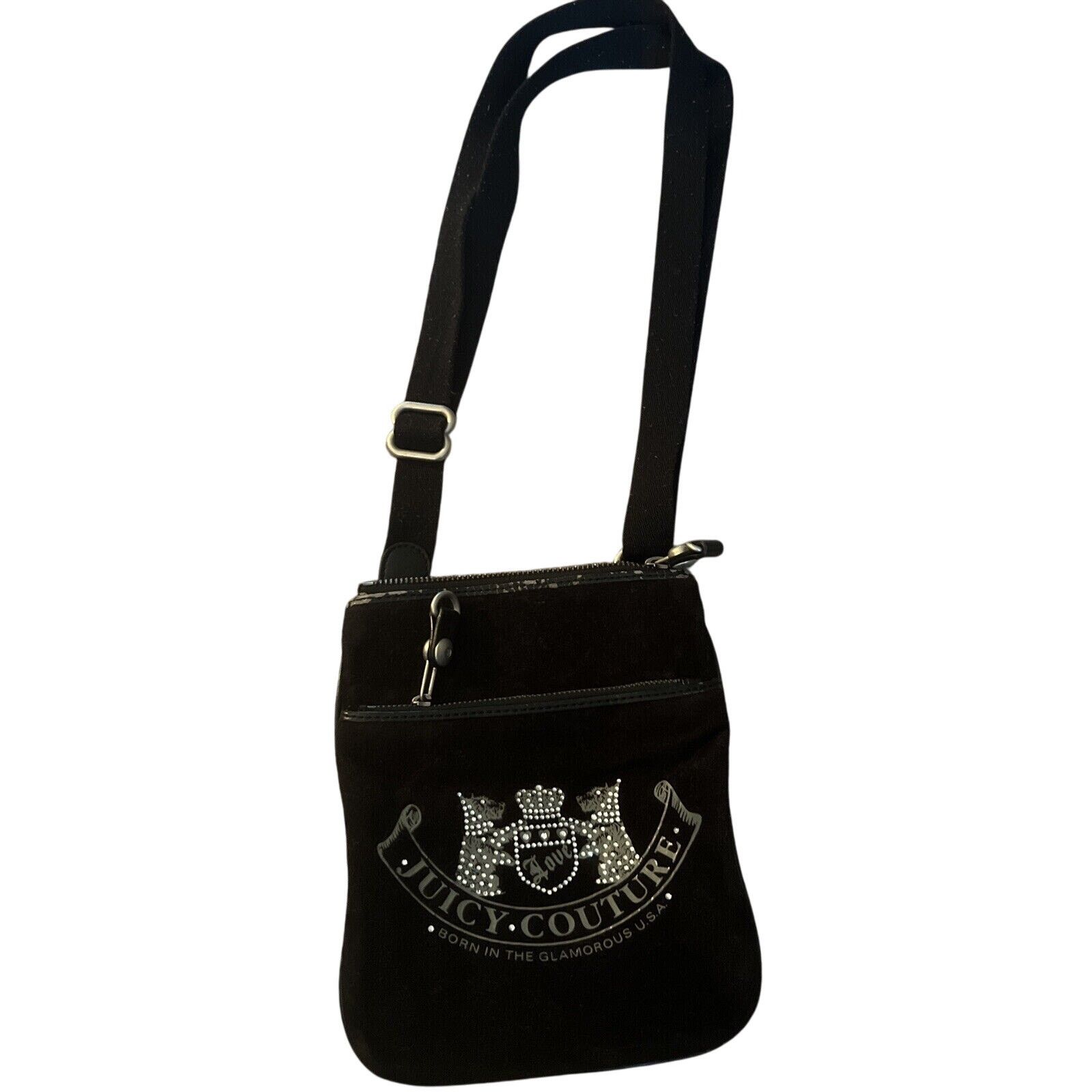 Juicy Couture juicy Couture Y2K Velour Crossbody Purse 7” Size ONE SIZE - 1 Thumbnail