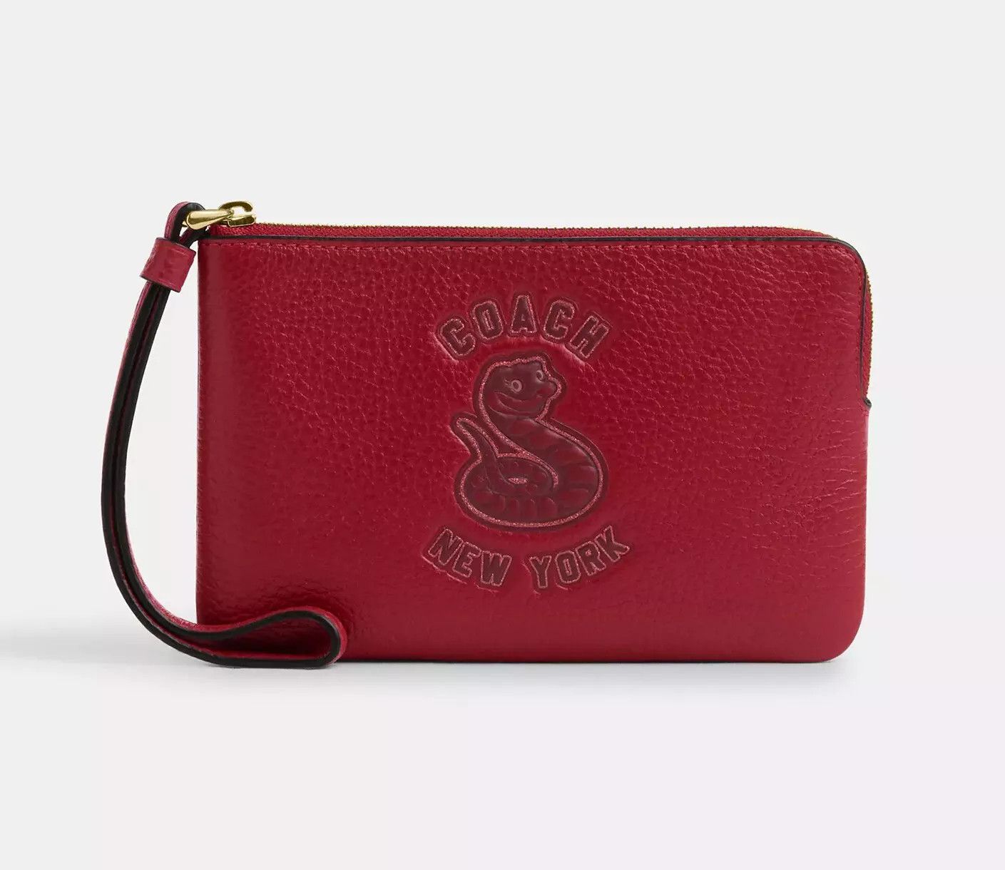 Coach New Year Corner Zip Wristlet With Snake Graphic CZ529 Size ONE SIZE - 5 Thumbnail