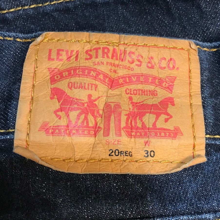Levi's Levi Strauss & Co Dark Blue Wash Denim Shorts Boys 20 Reg Size 30" / US 8 / IT 44 - 7 Thumbnail