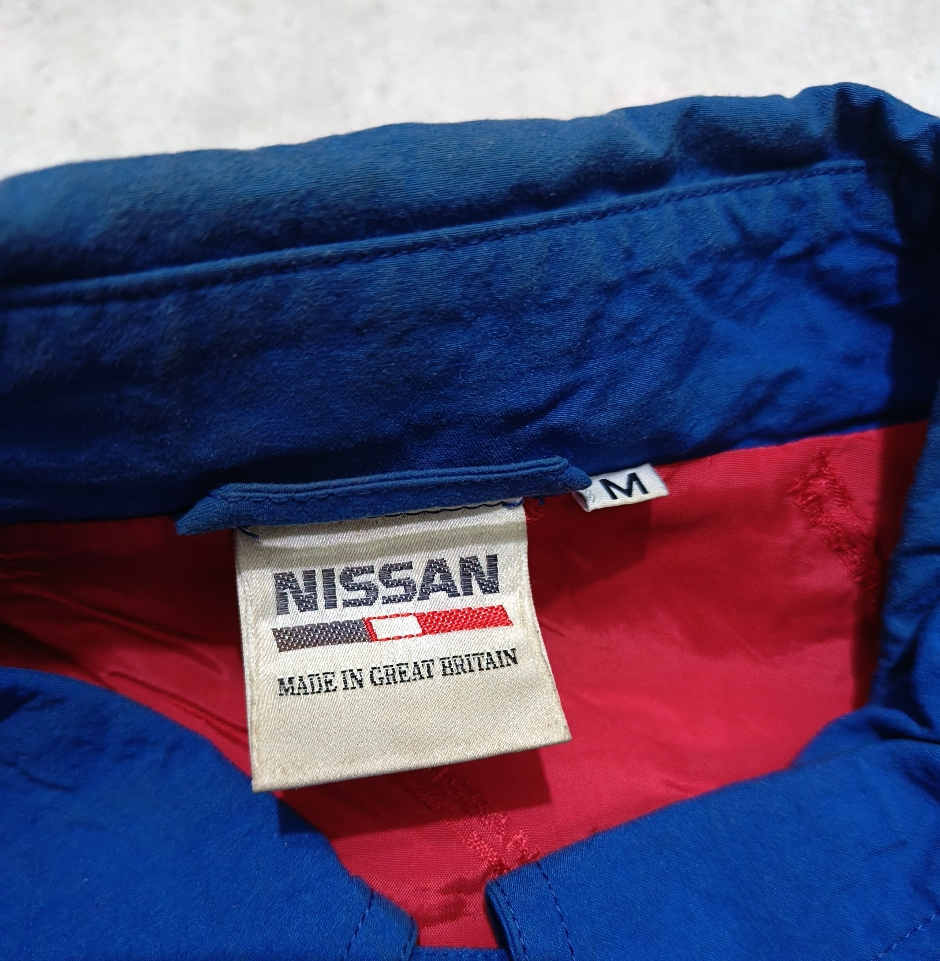 Japanese Brand Vintage 80s Nissan Jacket Made in UK, JDM, Skyline, Nismo, Size US M / EU 48-50 / 2 - 8 Thumbnail