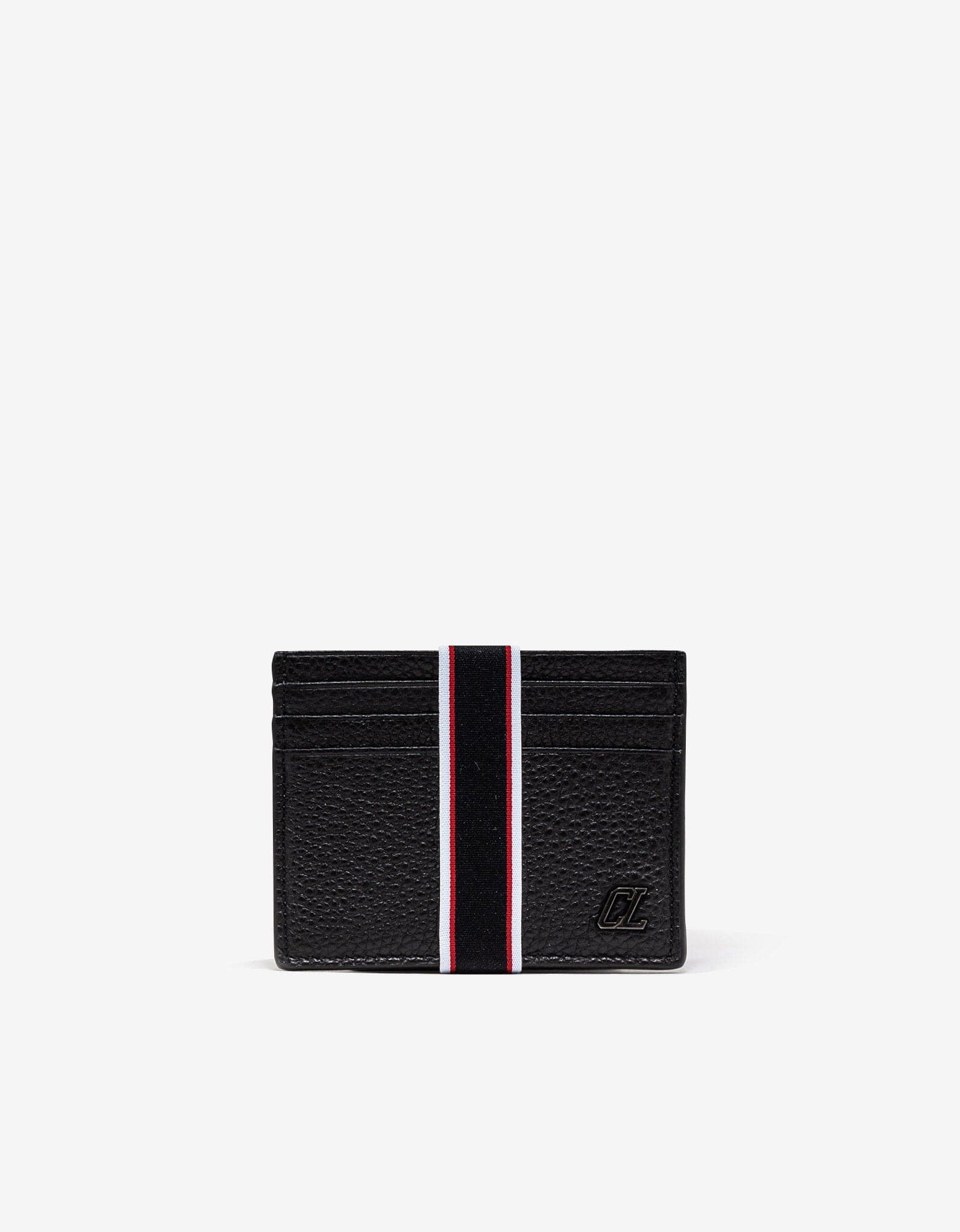 image of Christian Louboutin Fav Kios Black Card Holder, Men's