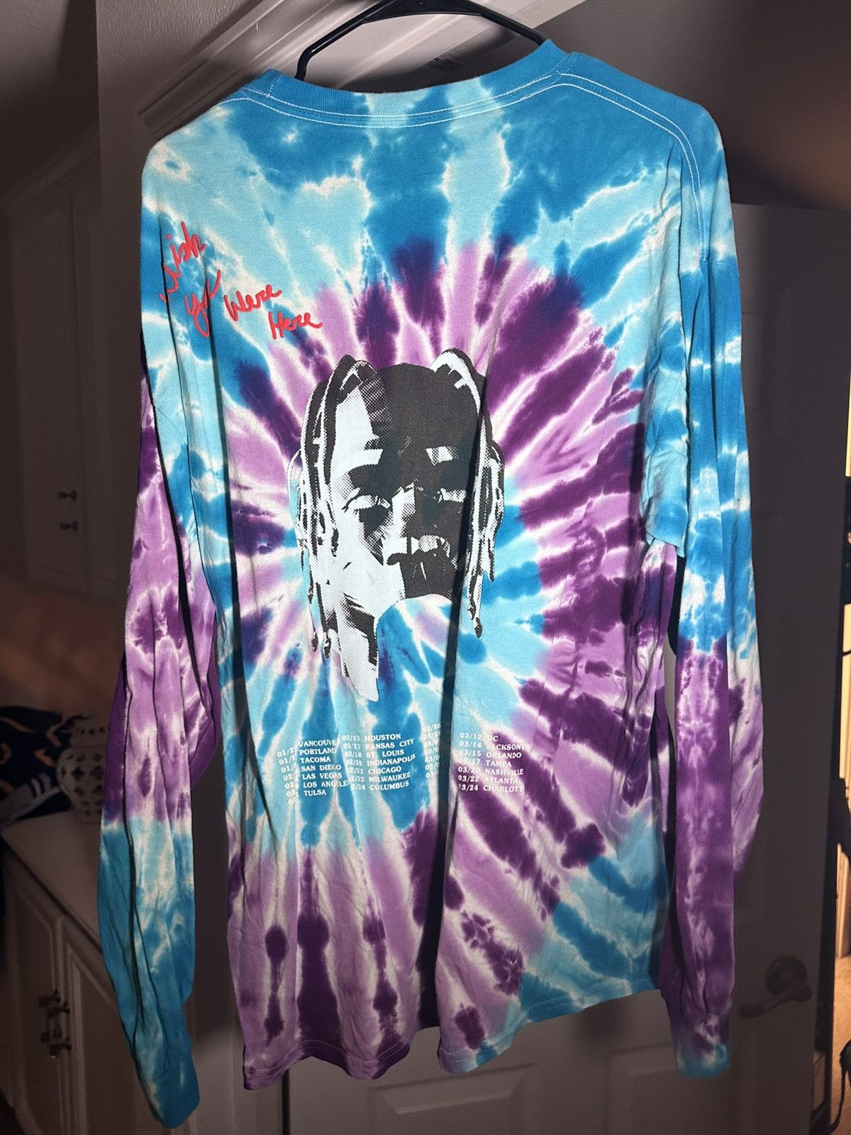 Travis Scott ASTROWORLD TIE DYE TOUR LONG SLEEVE Size US XL / EU 56 / 4 - 2 Thumbnail
