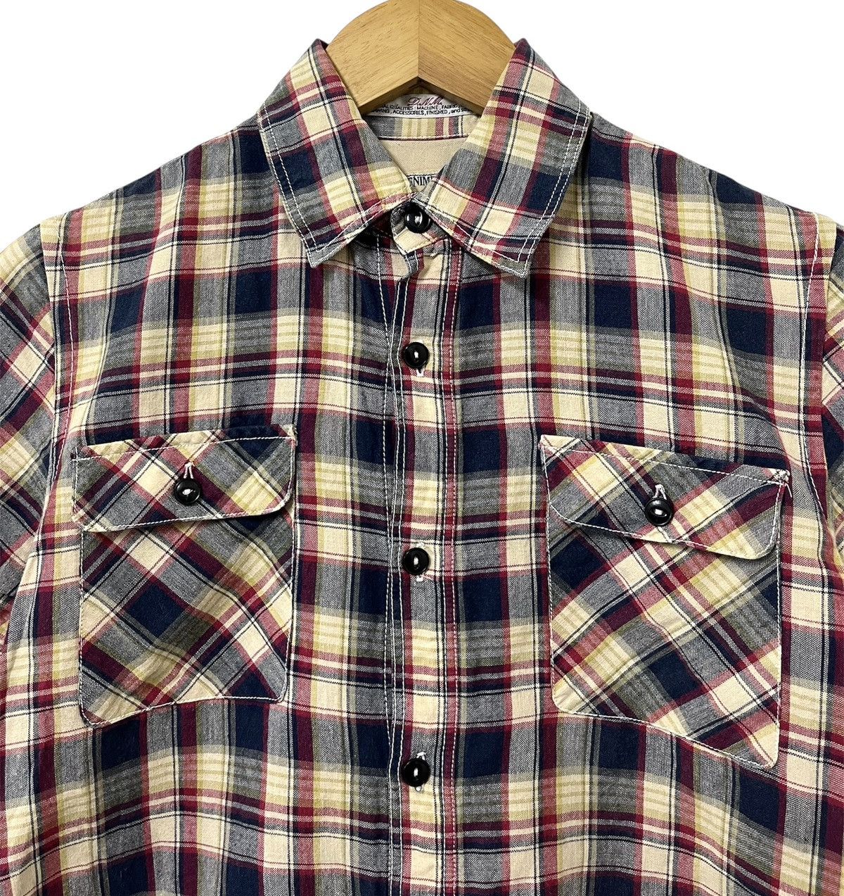 Denime DENIME & CO DRY STUFF DNM DOUBLE POCKET JAPAN CHECKED SHIRT Size US S / EU 44-46 / 1 - 6 Thumbnail