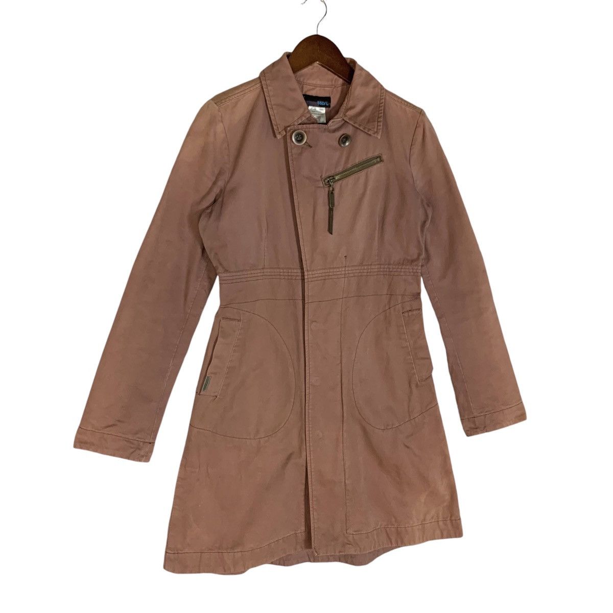 55DSL × Diesel Vintage 55 Dsl Collar Button Up Trench Coat Size S Size S / US 4 / IT 40 - 3 Thumbnail