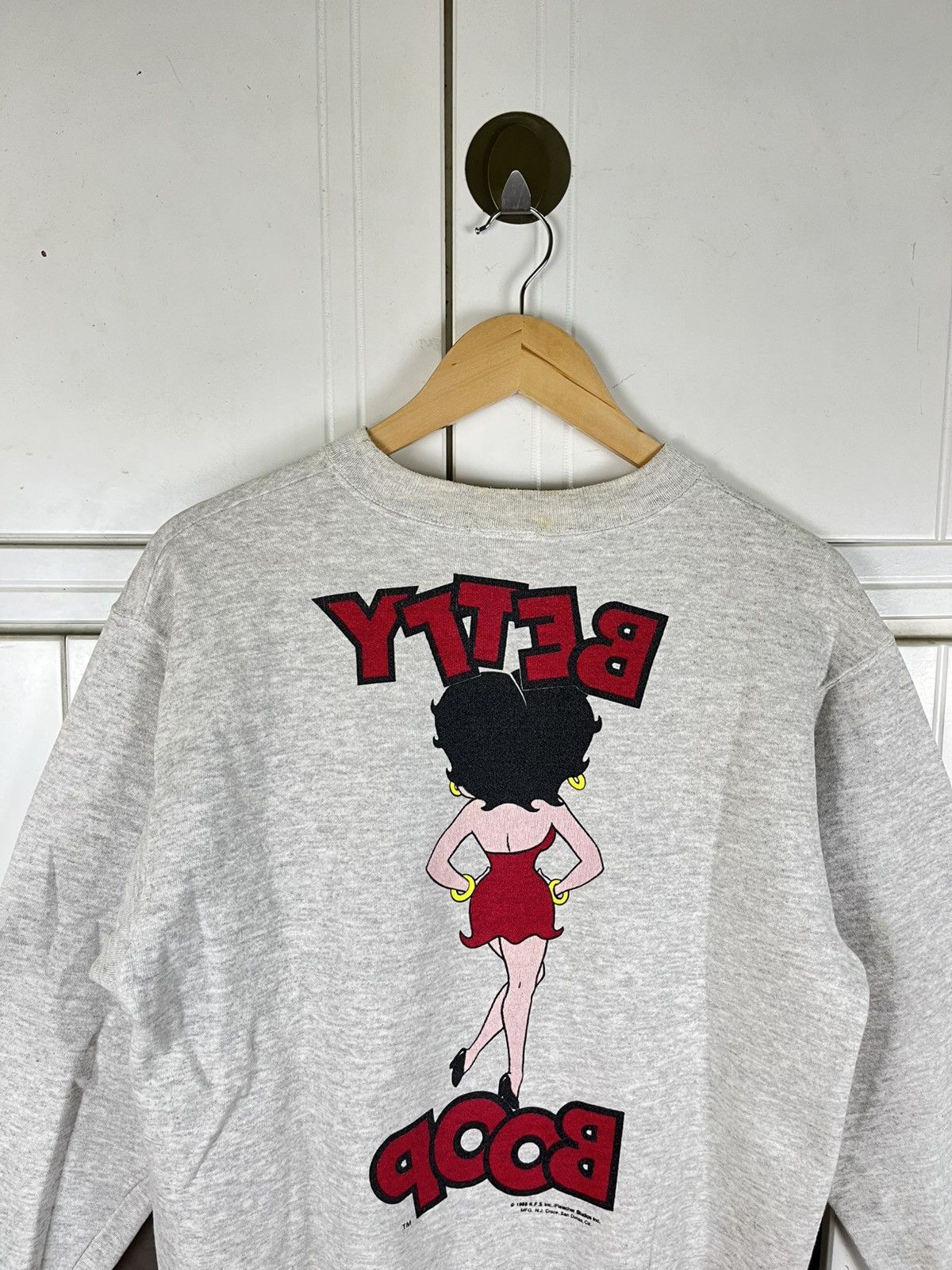 Cartoon Network × Vintage Vintage 90s Betty Boop Mirror Sweatshirt Size US M / EU 48-50 / 2 - 4 Thumbnail