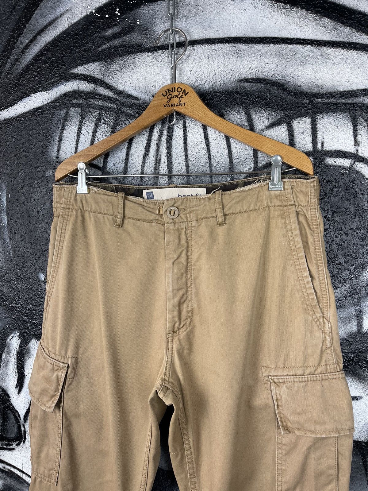 Gap Gap Y2K Vintage Boot Fit BeigeCargo Pants Men’s Size XL Size US 36 / EU 52 - 5 Thumbnail
