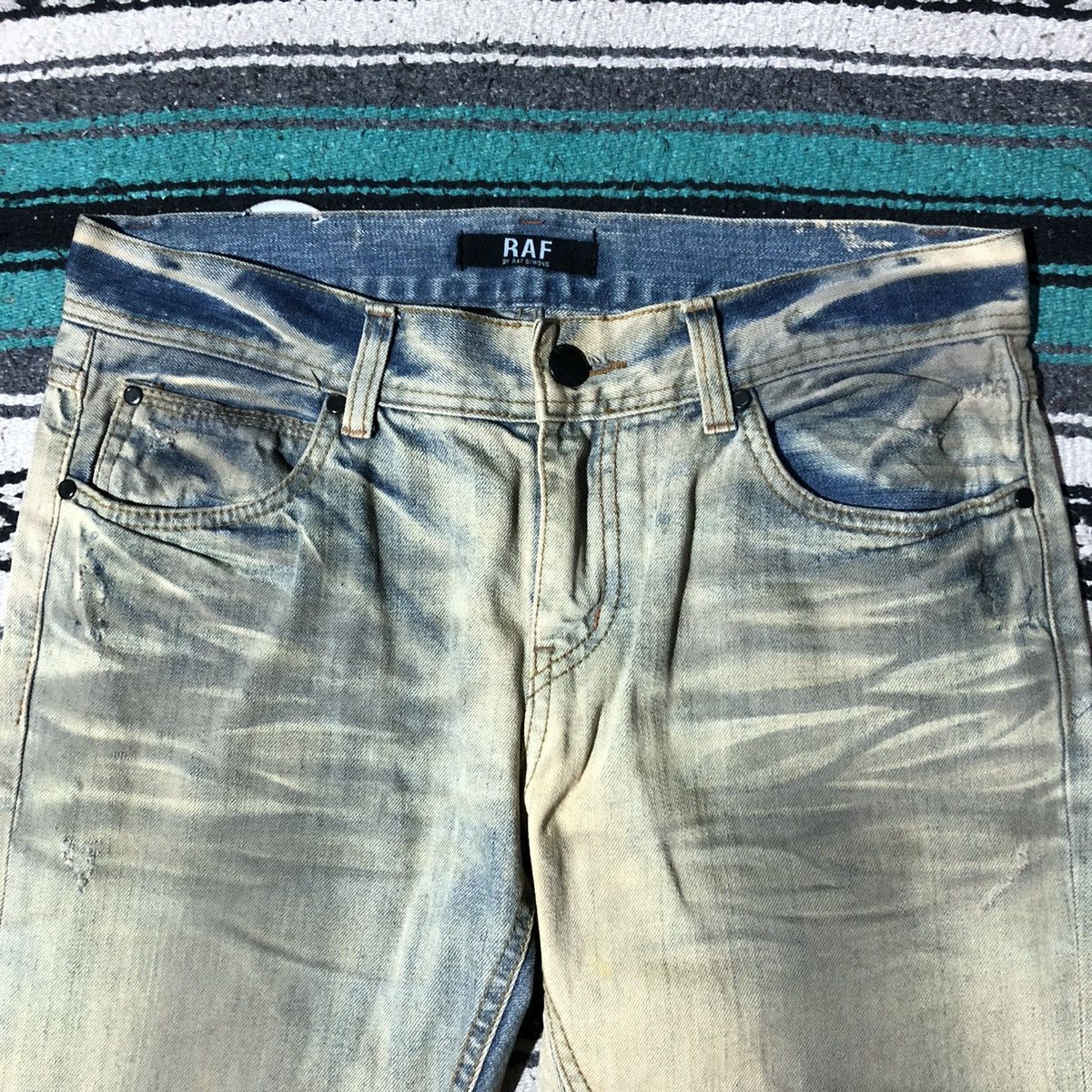 Raf by Raf Simons Raf by Raf Simons Acid Wash Denim Size US 32 / EU 48 - 2 Thumbnail