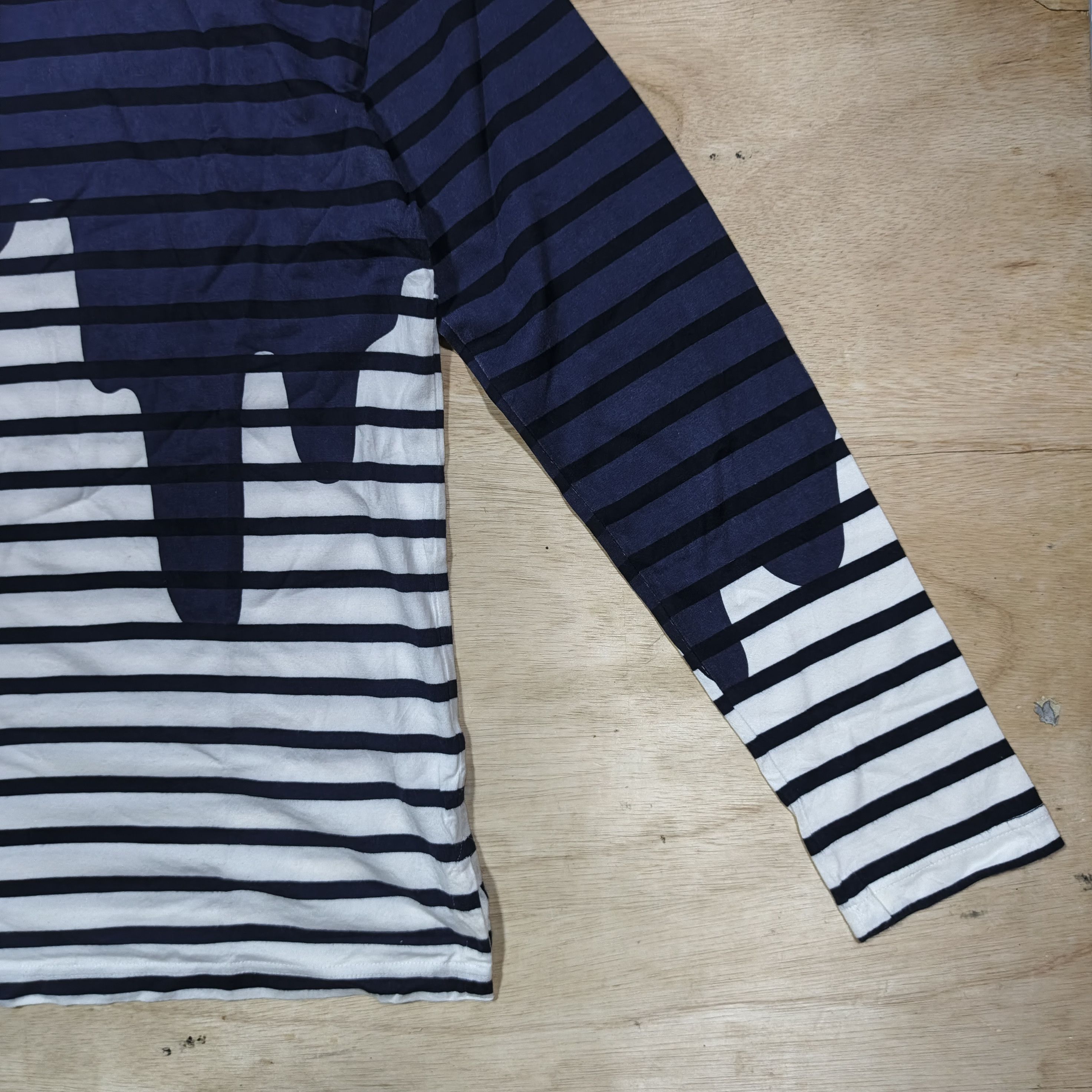 Japanese Brand DESERTIC Liquid Print Border Longsleeve T-Shirt Size M / US 6-8 / IT 42-44 - 10 Thumbnail