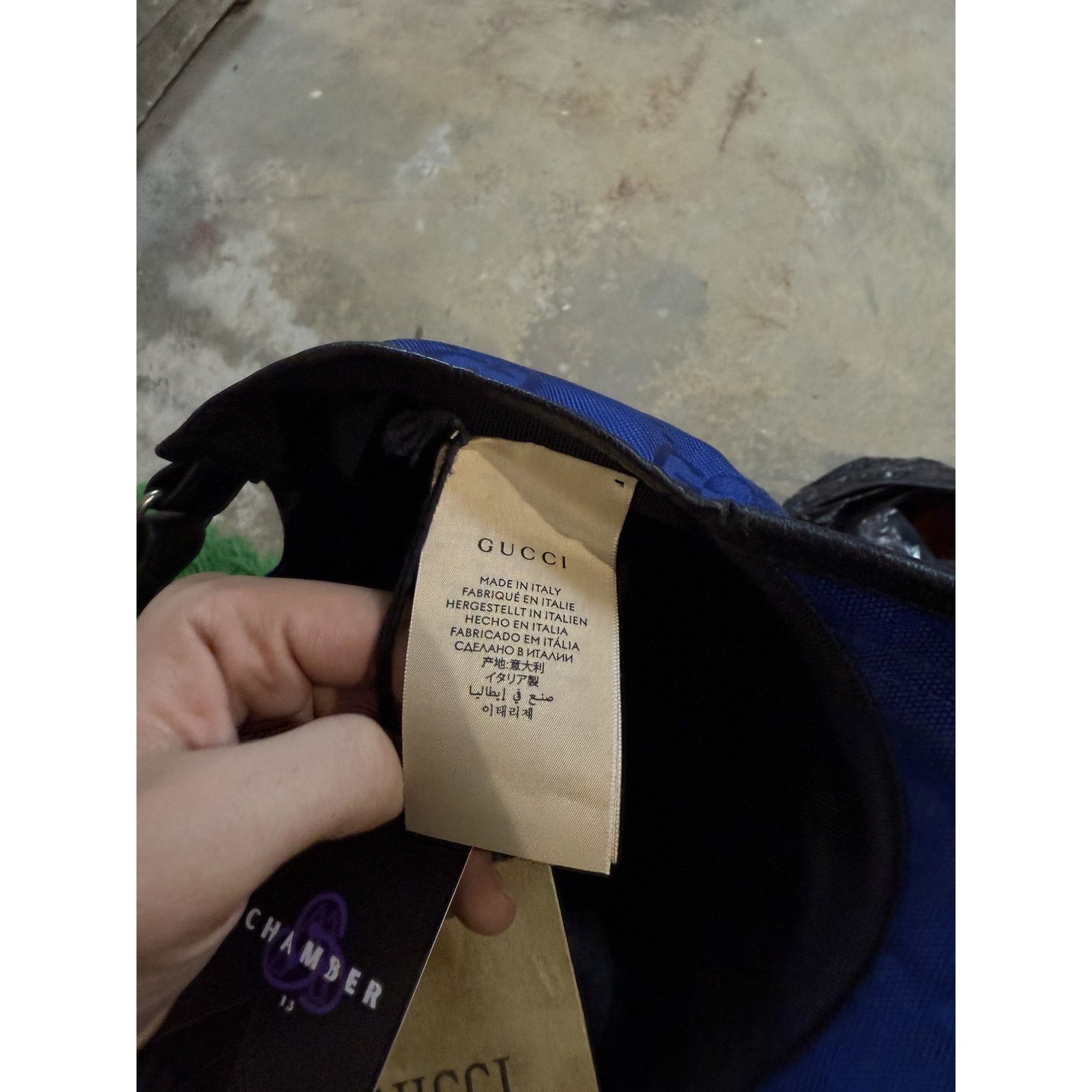 Gucci Gucci Mono Cap Royal Blue Black Used Small With Tags Size ONE SIZE - 4 Thumbnail