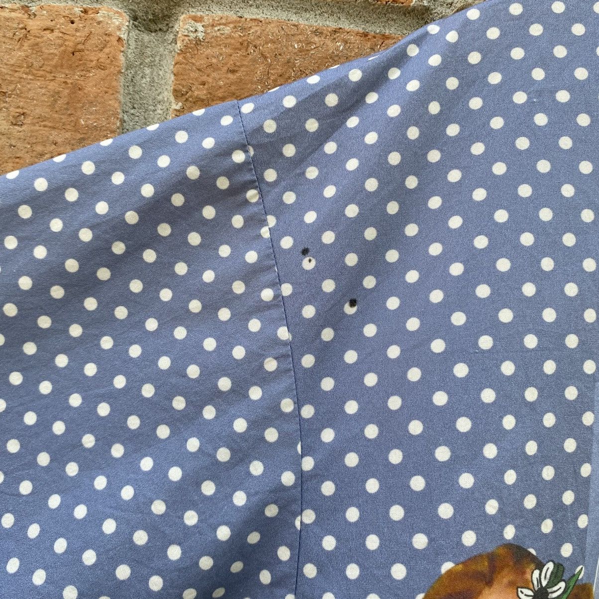 Dolce & Gabbana Dolce & GABBANA Blue Pinup Girl Polka Dot Sicily Print Tee Size M / US 6-8 / IT 42-44 - 4 Thumbnail