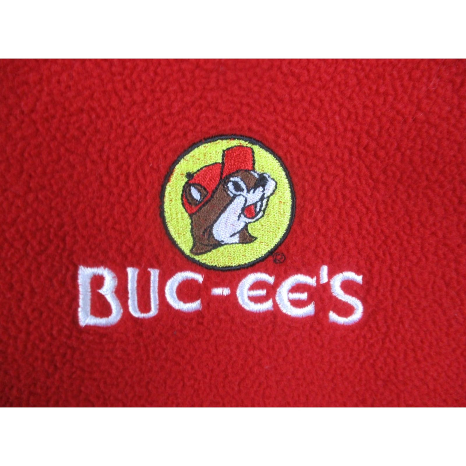 Port Authority Port Authority Jacket Mens Large Red Fleece Full Zip Buc-ee's Logo Embroidered Size US L / EU 52-54 / 3 - 2 Thumbnail