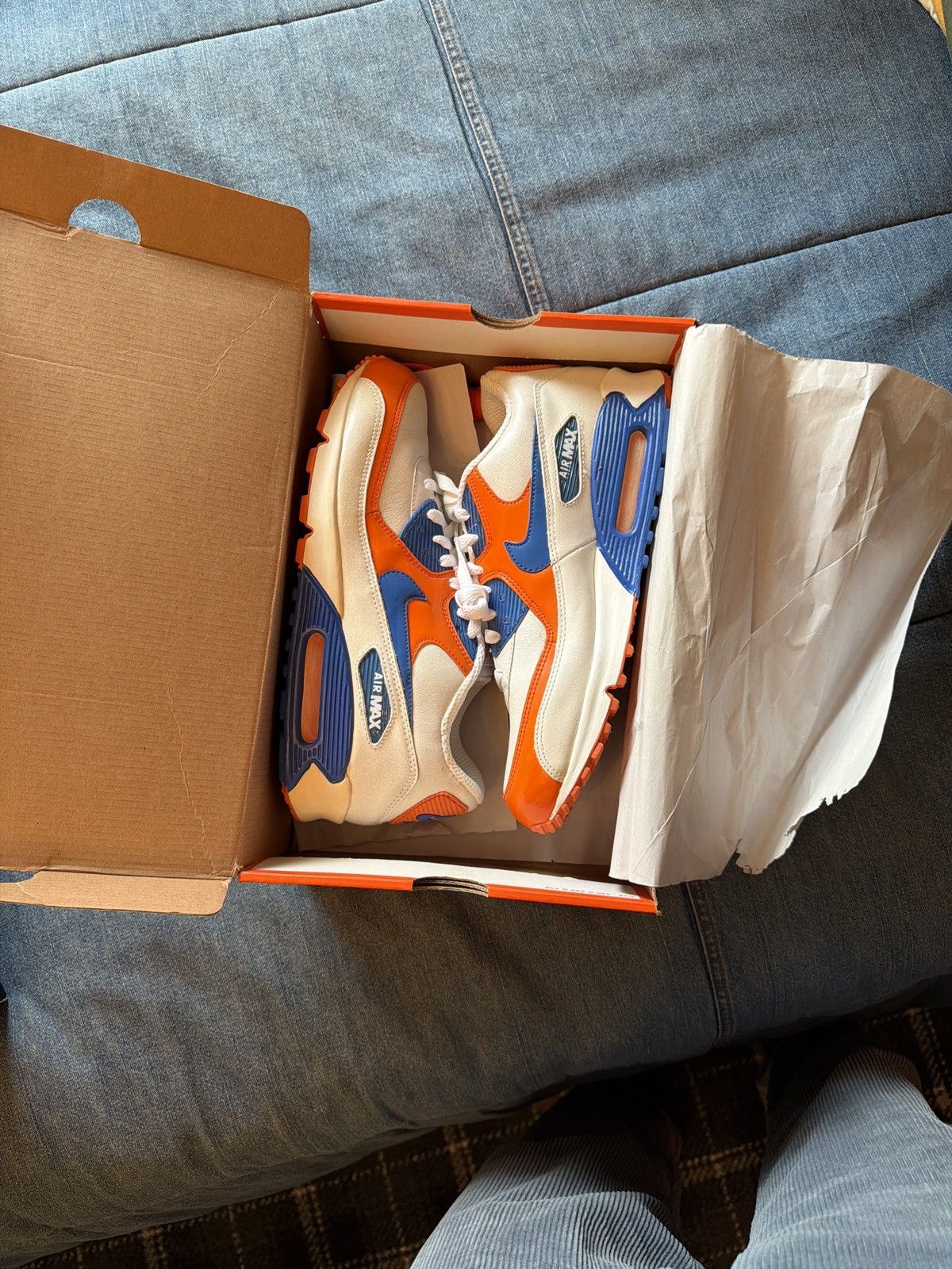 Nike Nike air max 90 Premium “Elmer’s Glue” Size US 11 / EU 44 - 7 Thumbnail