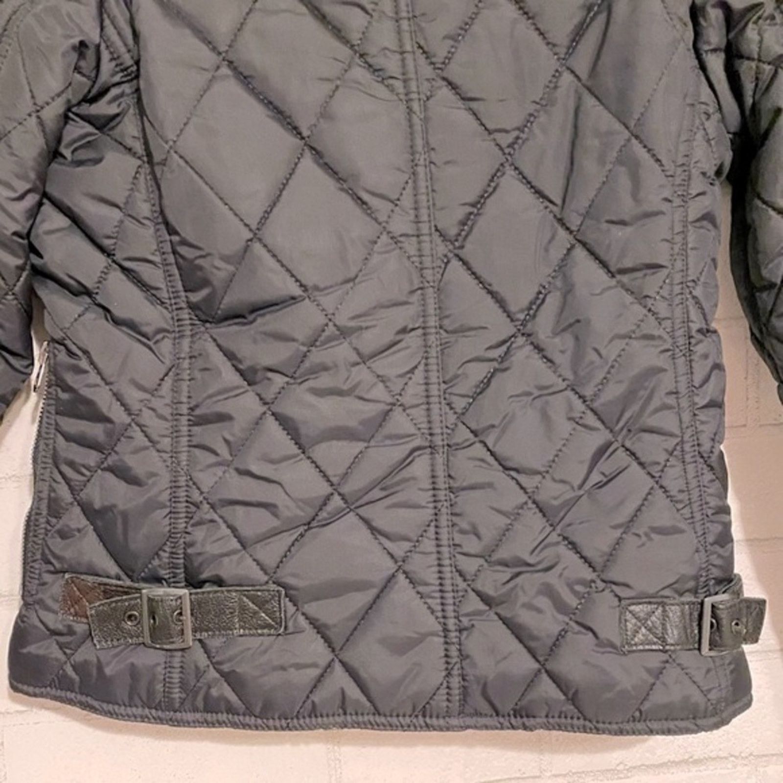 Schott Schott NYC Women’s XS Blk Quilted Nylon Leather Moto Jacket Size XS / US 0-2 / IT 36-38 - 12 Thumbnail