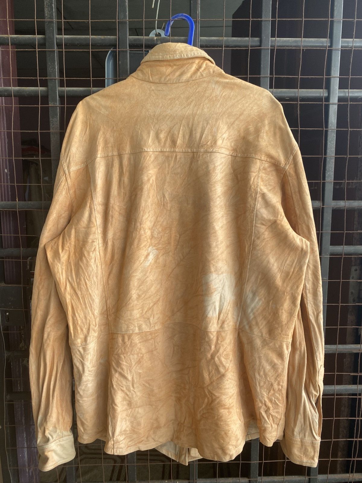 Salvatore Ferragamo 💥Last Drop💥Salvatore Ferragamo Suade Leather Button Down Size US L / EU 52-54 / 3 - 6 Thumbnail