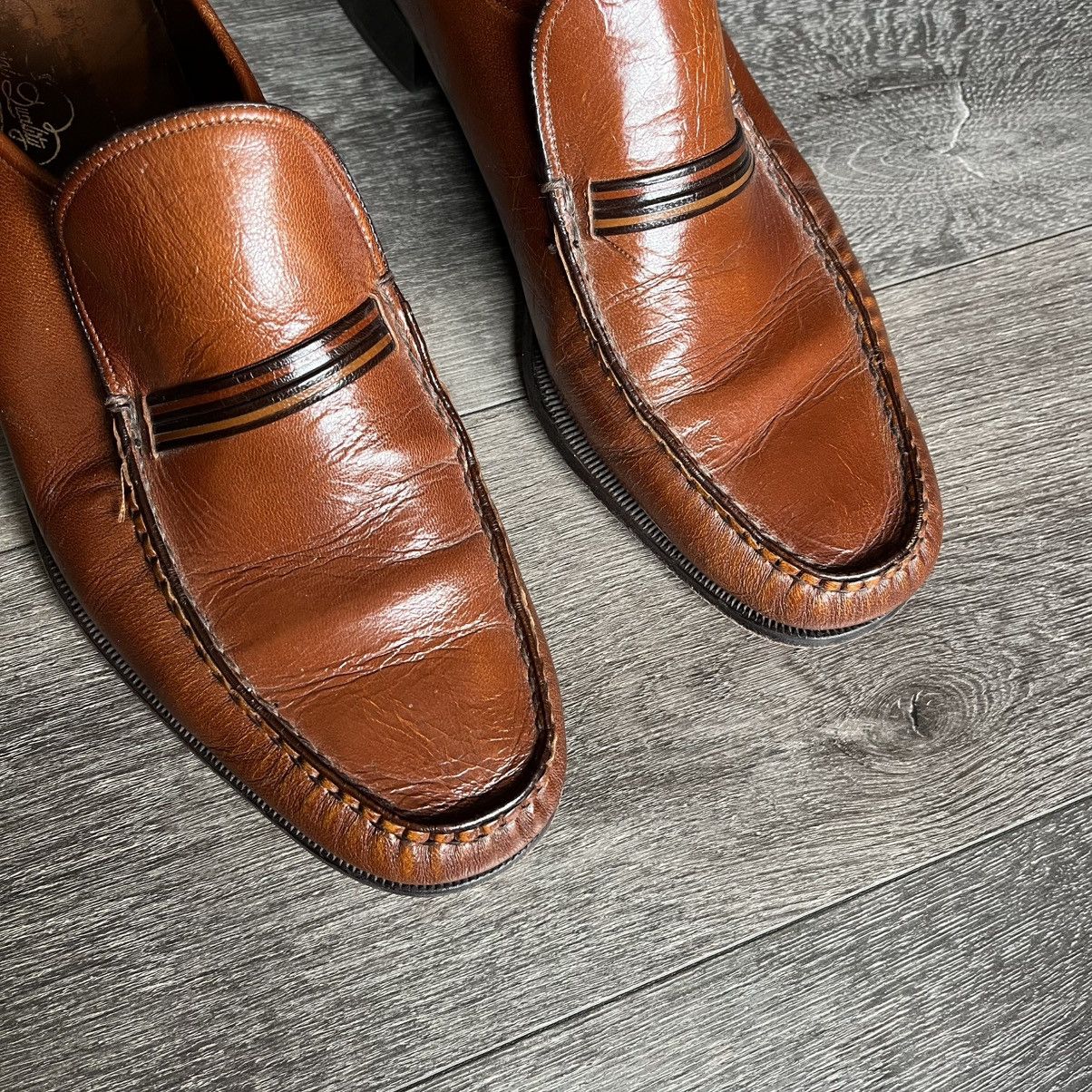 Florsheim Vintage 1990s Florsheim Imperial The Shoe Leather Loafers 12 Size US 12 / EU 45 - 7 Thumbnail