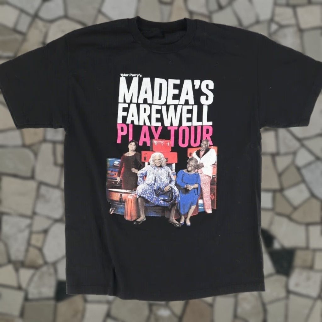 Vintage Tyler Perry's Madea's Farewell Play Tour Solid T-Shirt Black Men's L Shirt Size US L / EU 52-54 / 3 - 1 Thumbnail