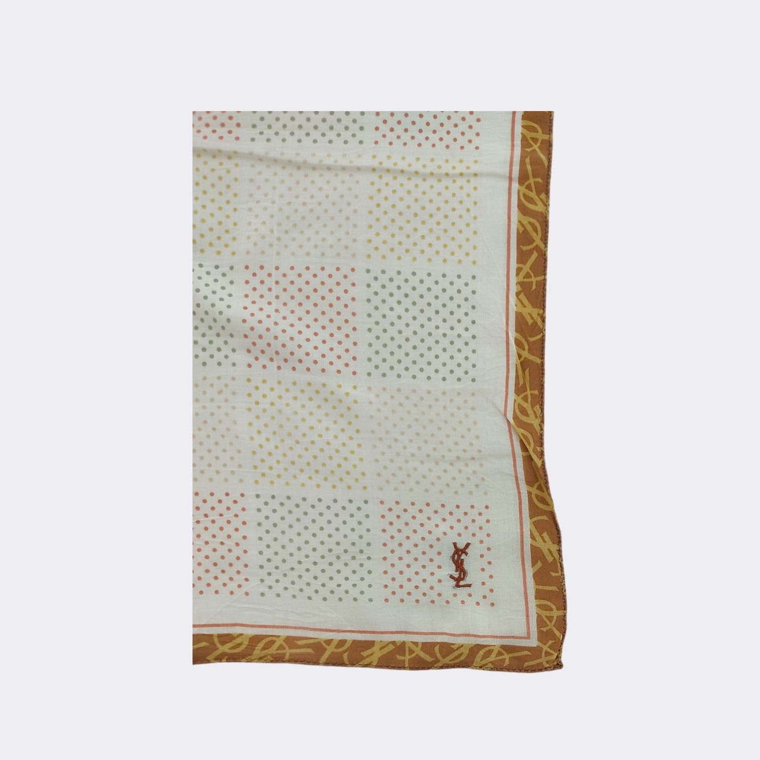 Yves Saint Laurent Vintage Yves Saint Laurent Handkerchief Neckerchief H087M Size ONE SIZE - 3 Thumbnail