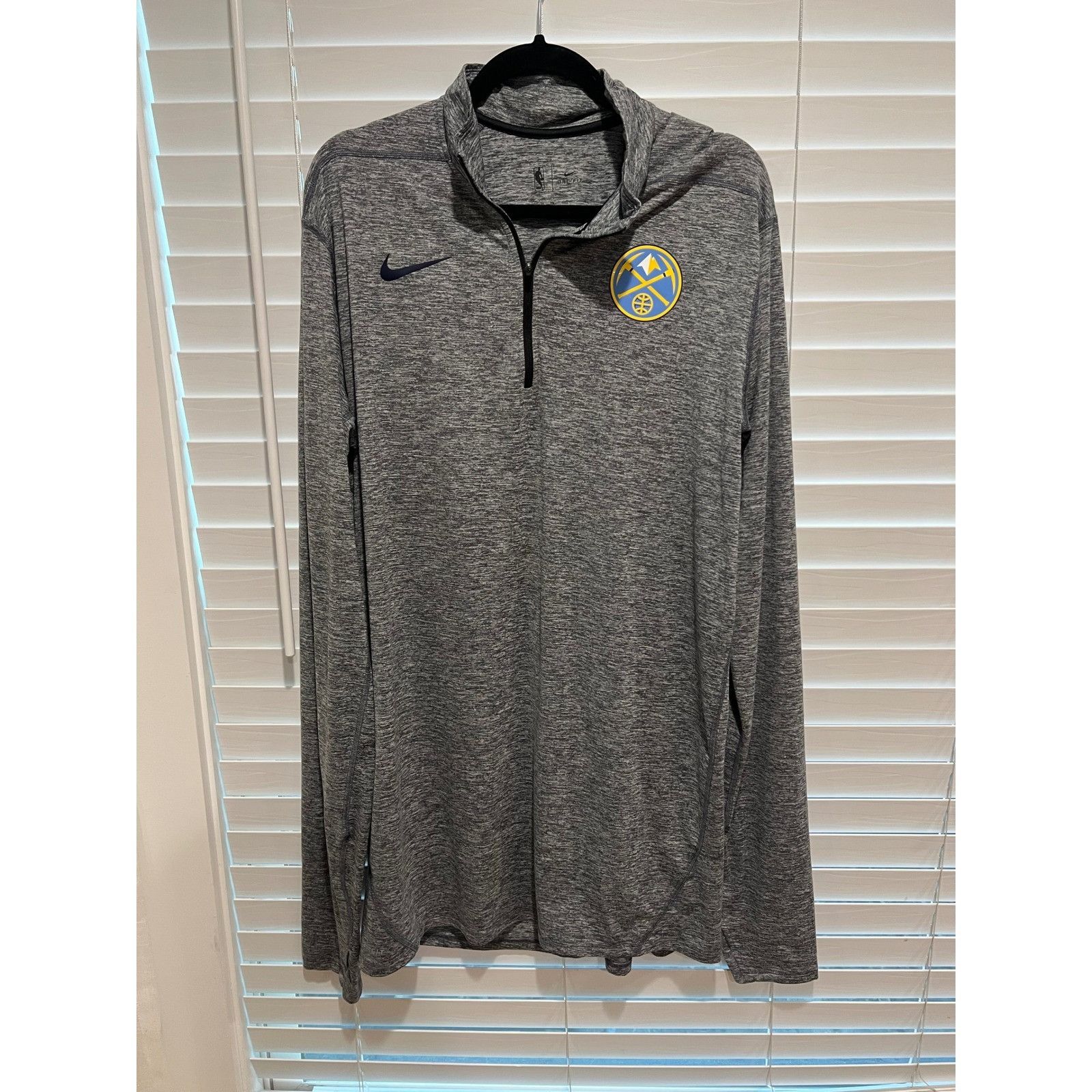 Nike Nike NBA Denver Nuggets Dri-FIT Pullover Gray Training Top X Size US XL / EU 56 / 4 - 1 Thumbnail