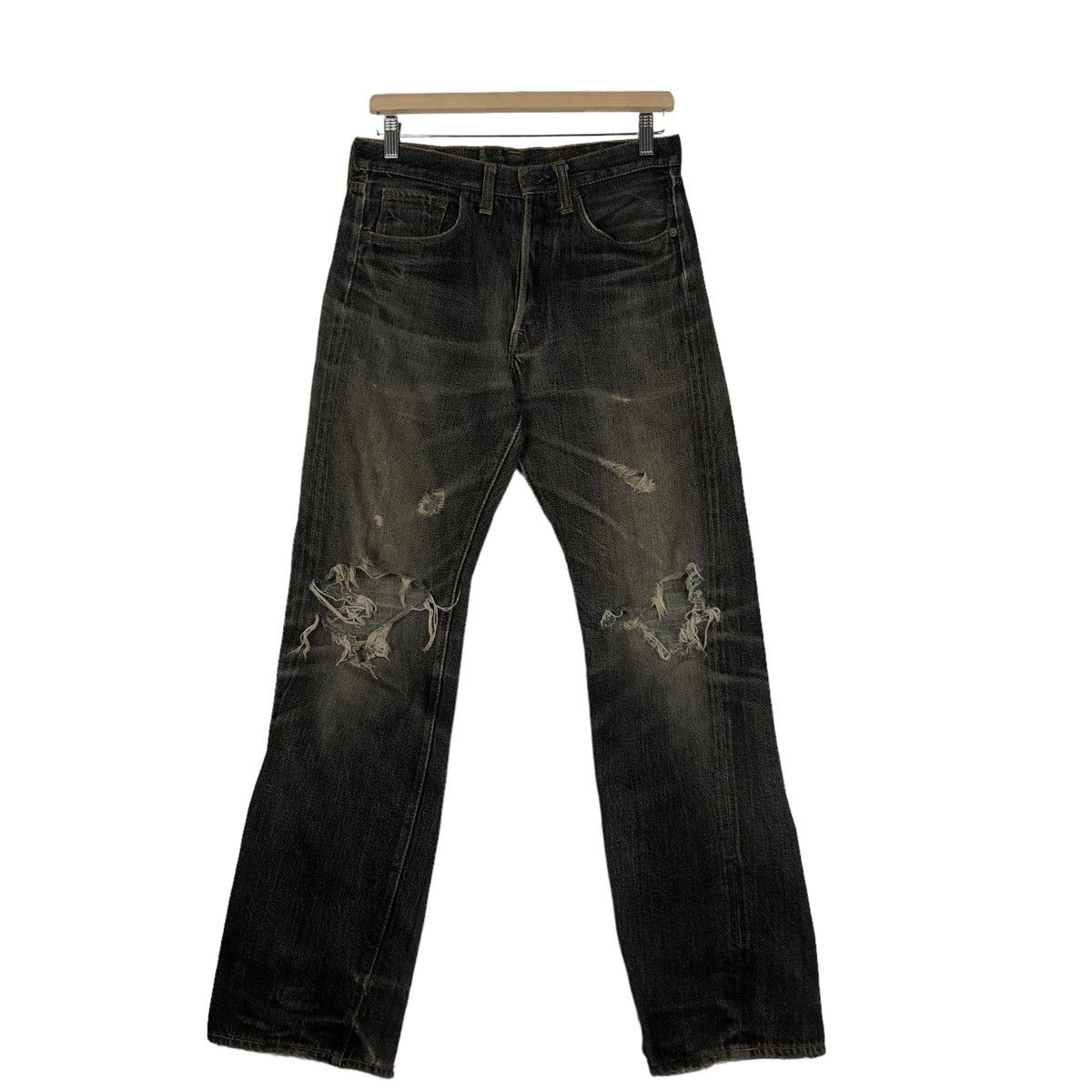 Hysteric Glamour 🔥Vtg Denime Japan Distressed Denim Jeans Punk Wear Size US 30 / EU 46 - 1 Thumbnail