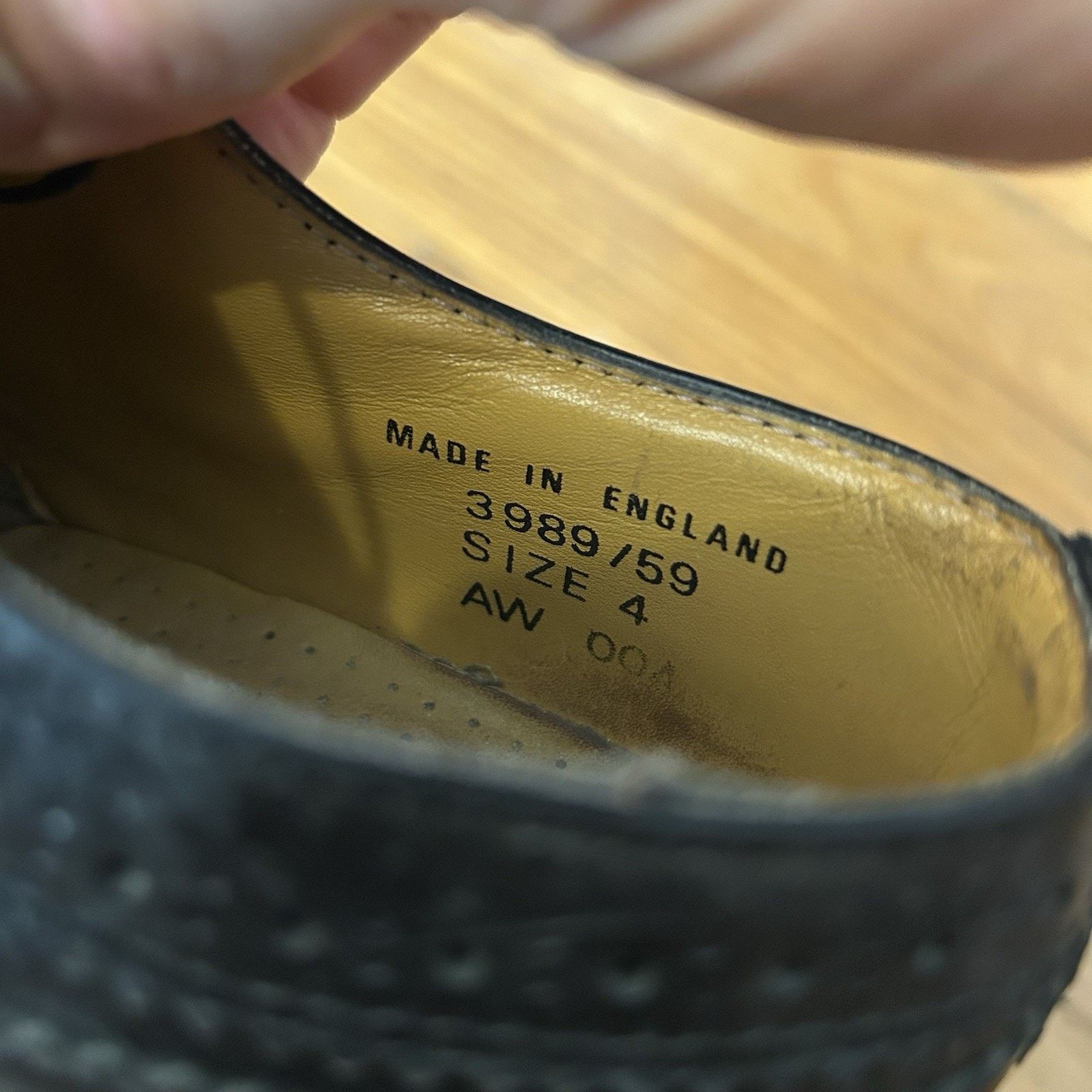 Dr. Martens 3989 Brogue Black Leather Oxford Wingtip Shoes Womens Size 4 Size US 4 / IT 34 - 5 Thumbnail