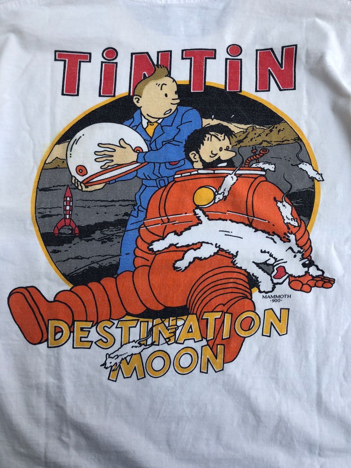 Vintage Vintage Tintin 90s Destination Moon “mammoth 900” T-Shirt Size US L / EU 52-54 / 3 - 3 Thumbnail