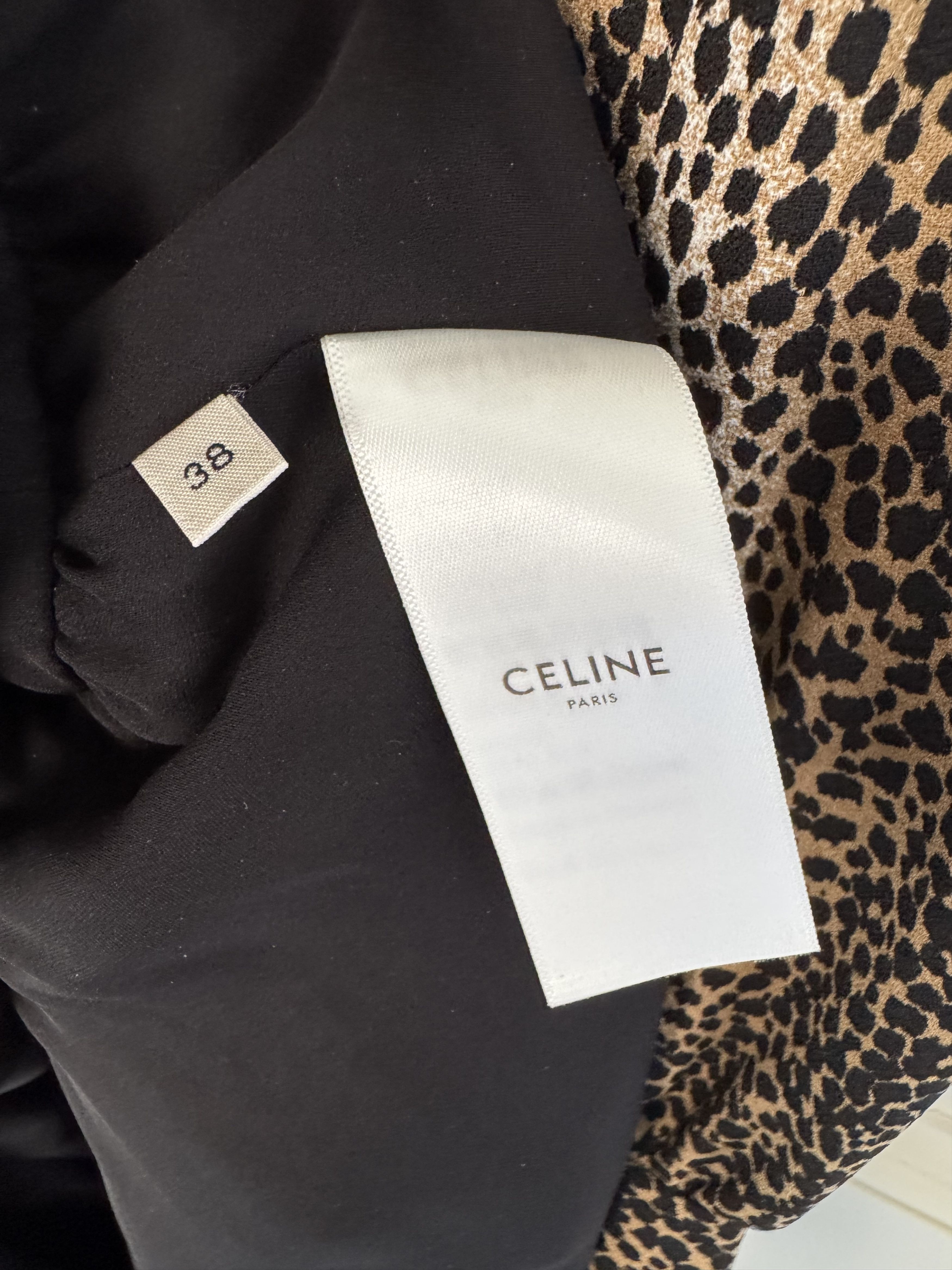 Celine Celine Leopard Print Midi Dress Size S / US 4 / IT 40 - 5 Thumbnail