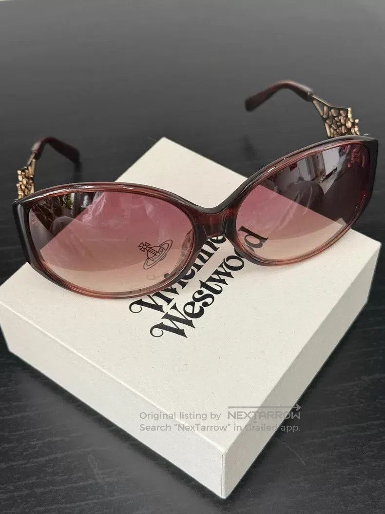Vivienne Westwood Vivienne Westwood Rare Reddish Brown Spiderweb Pattern Sun Size ONE SIZE - 4 Thumbnail