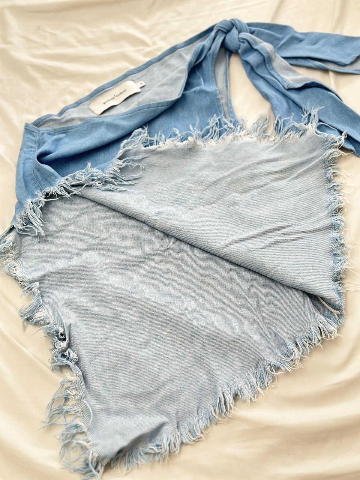 Marques'Almeida Marques almeida denim single shoulder women Top/xs Size XS / US 0-2 / IT 36-38 - 3 Thumbnail
