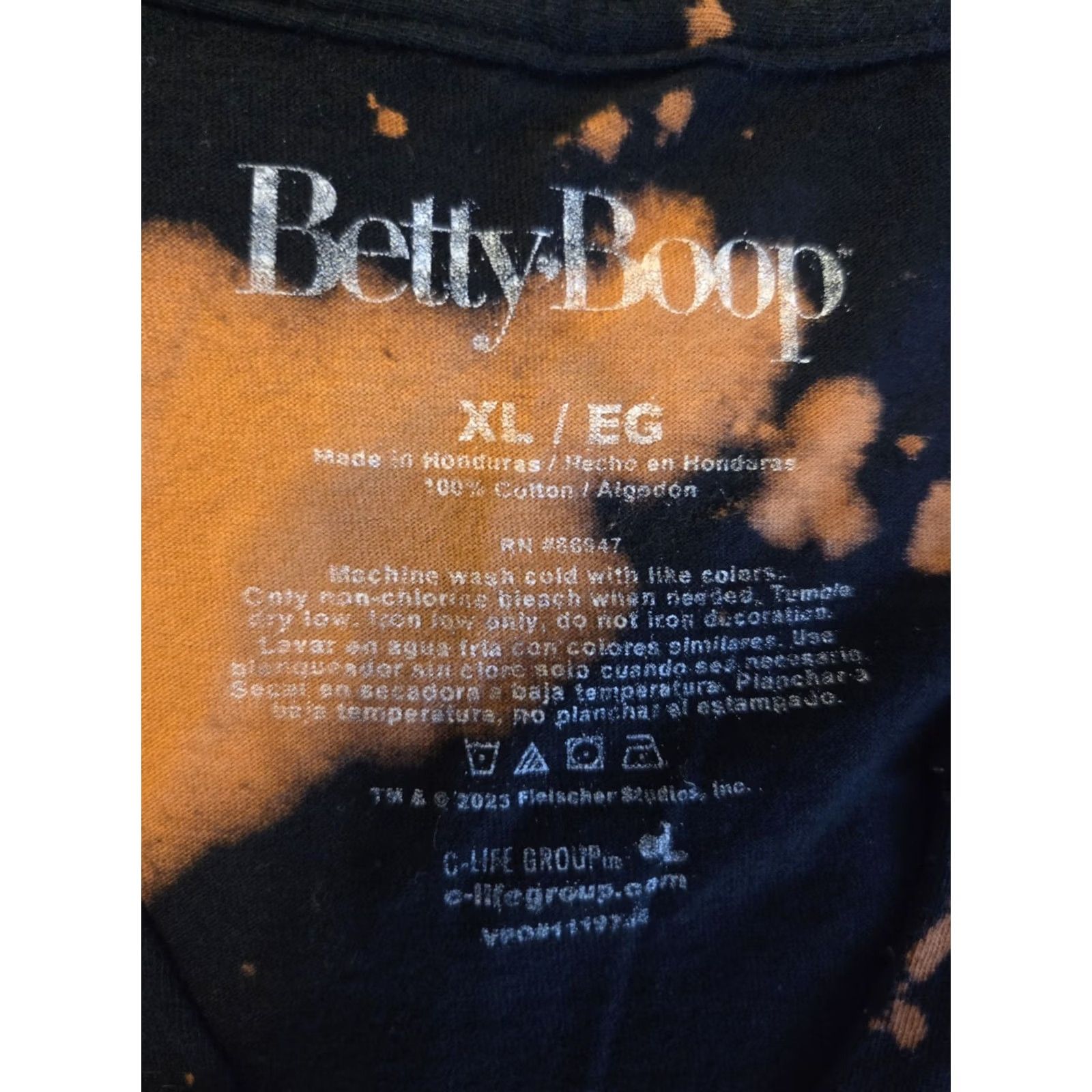 Born Betty Boop Top Womens XL Biker Born To Rule Cropped T Shirt Size M / US 6-8 / IT 42-44 - 2 Thumbnail