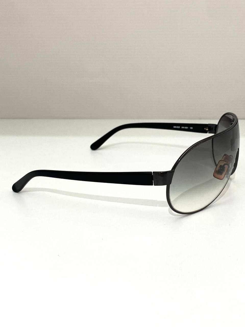 Miu Miu Miu Miu Logo Pilot Shield Retro Black Sunglasses Vintage Y2K Size ONE SIZE - 4 Thumbnail