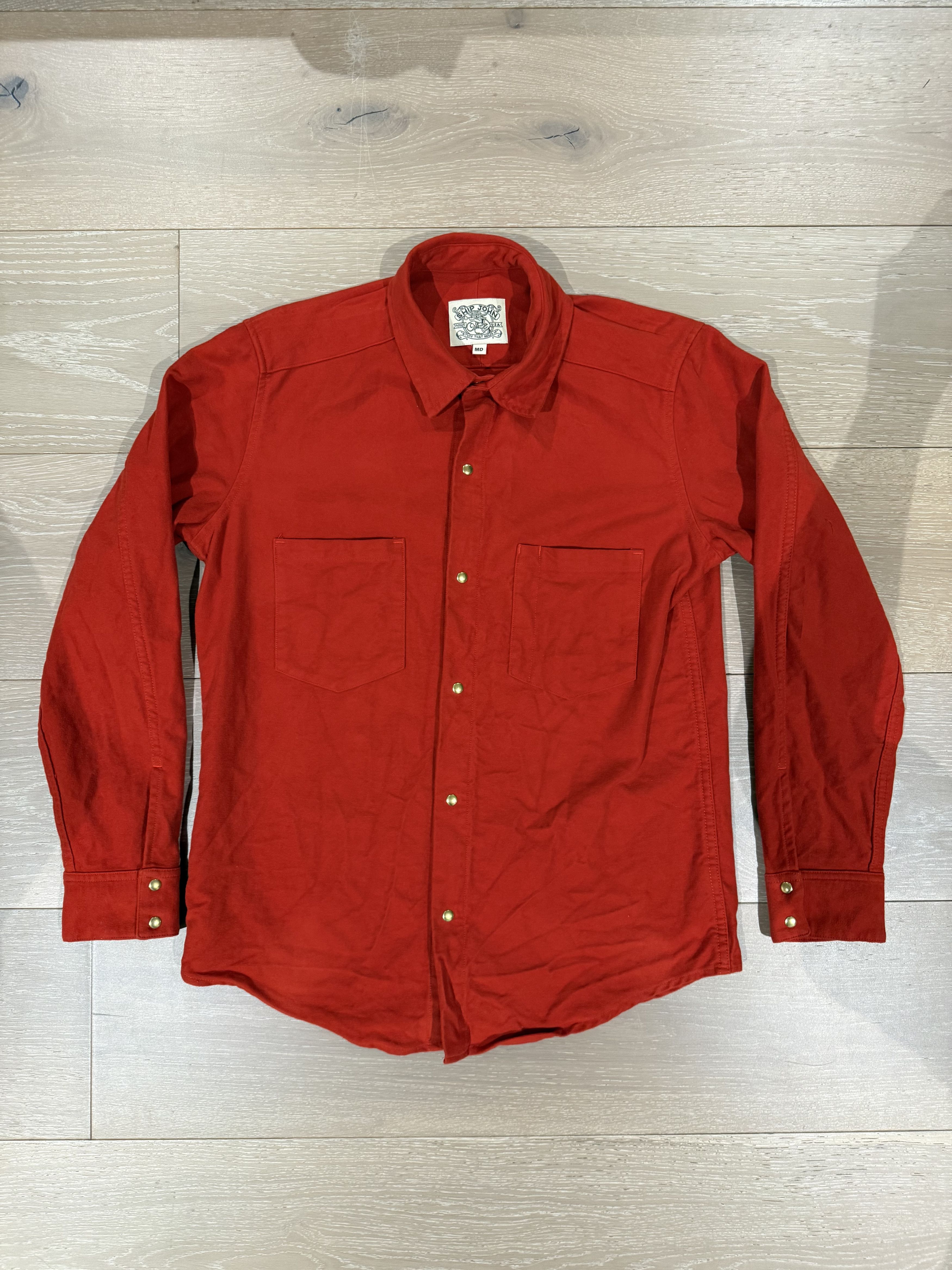 Ship John 💚 Ship John Jerry Shirt Heirloom Red Moleskin Medium NEW Size US M / EU 48-50 / 2 - 6 Thumbnail