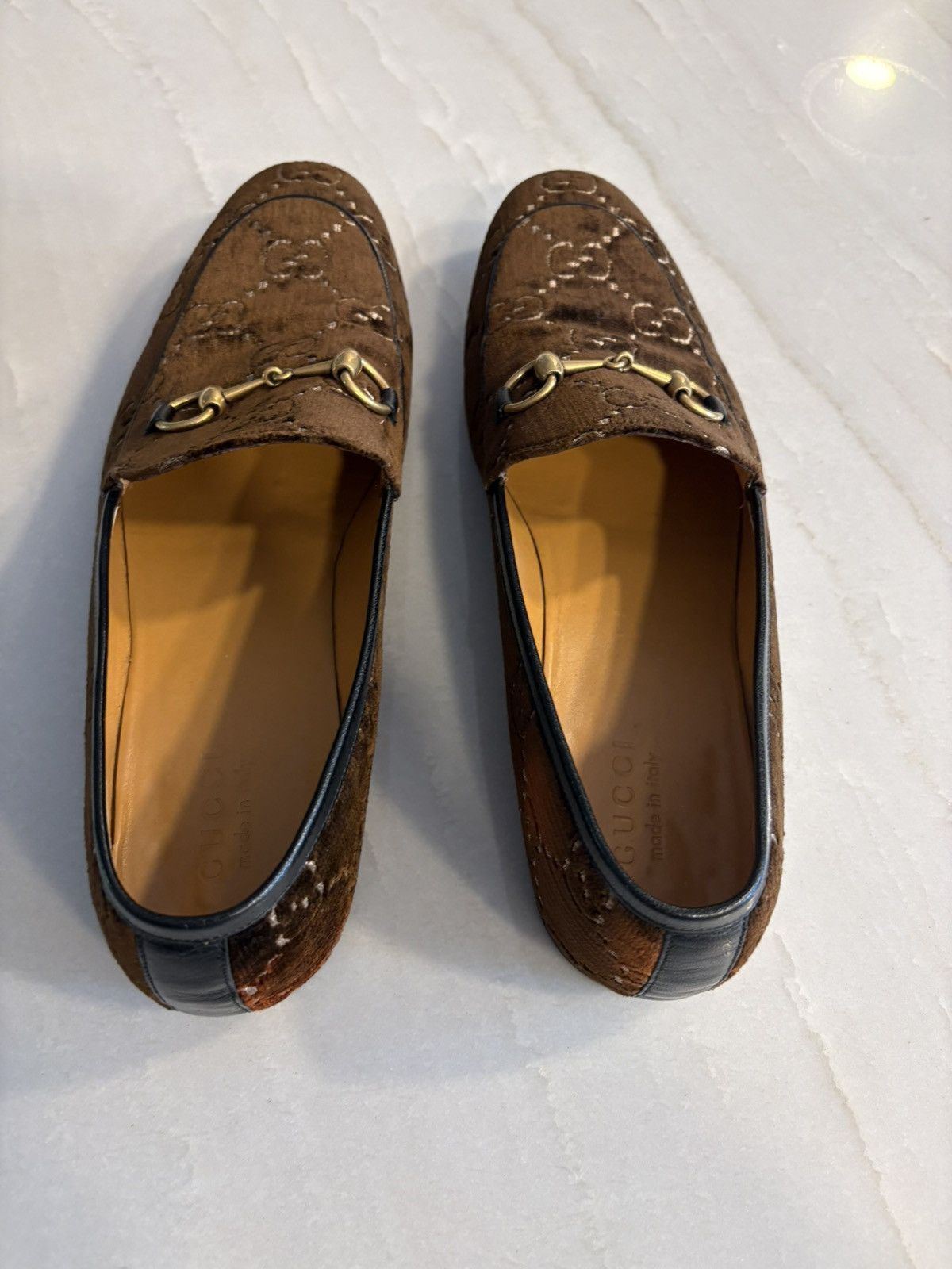 Gucci Gucci Jordan GG loafer velvet Size US 11.5 / EU 44-45 - 4 Thumbnail