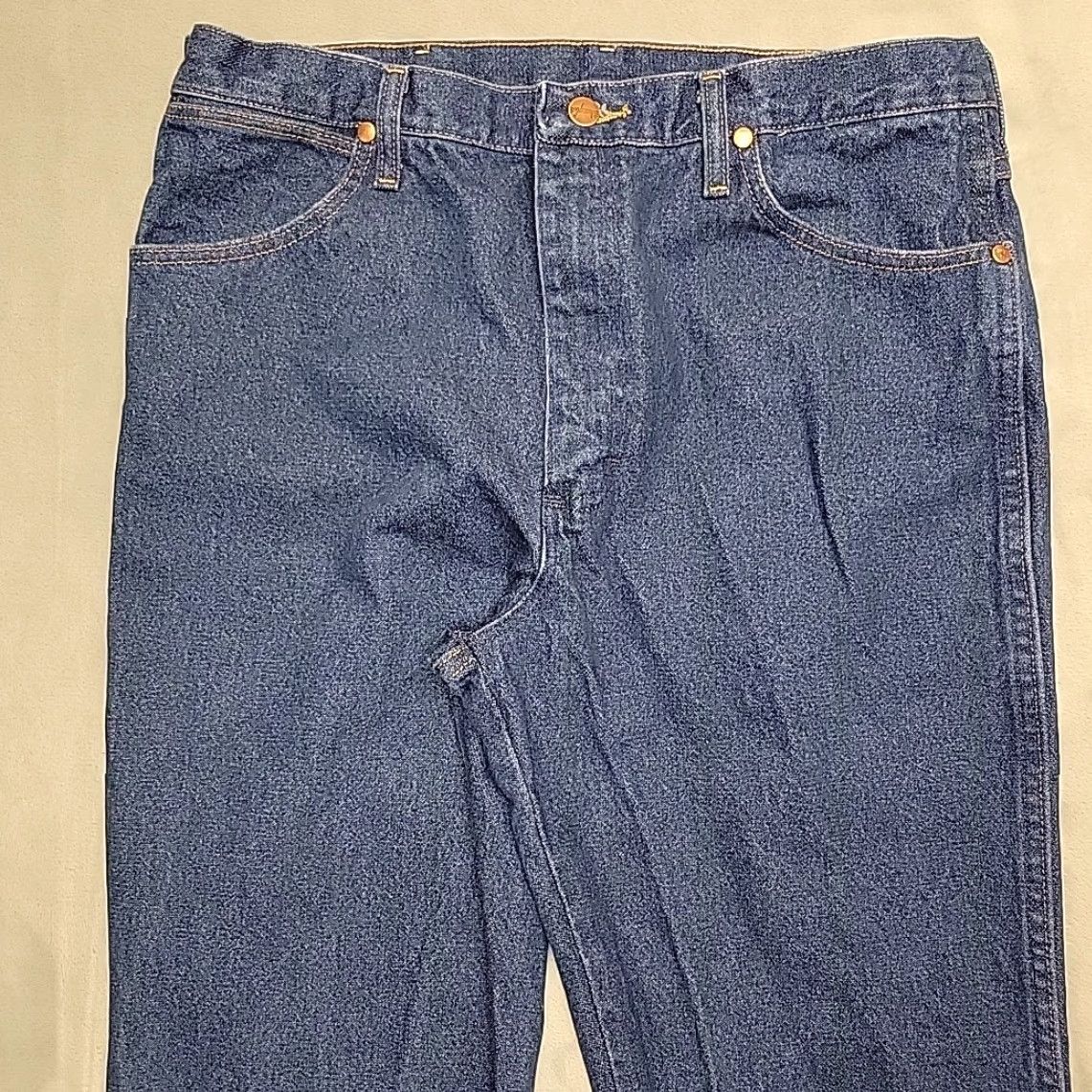 Wrangler VINTAGE Wrangler Jeans Mens 35x32 Blue Denim Pants Western Cowboy Cut 936PWD Regular Men Jeans Retro Size US 35 - 3 Thumbnail