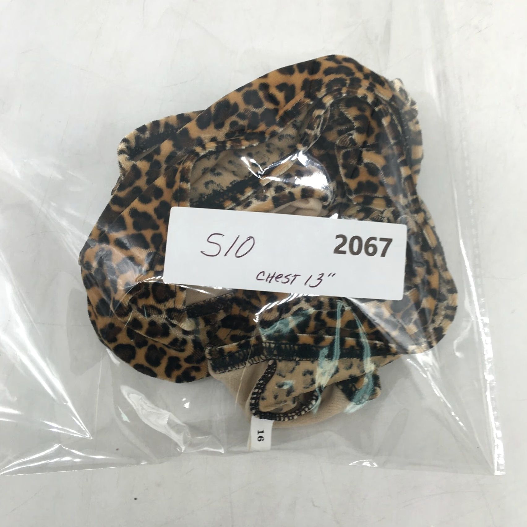 Vintage Unbranded Leopard Print Bikini Top Strapless Stretch Brown Size 16 Women Size XXL / US 16-18 / IT 52-54 - 4 Thumbnail