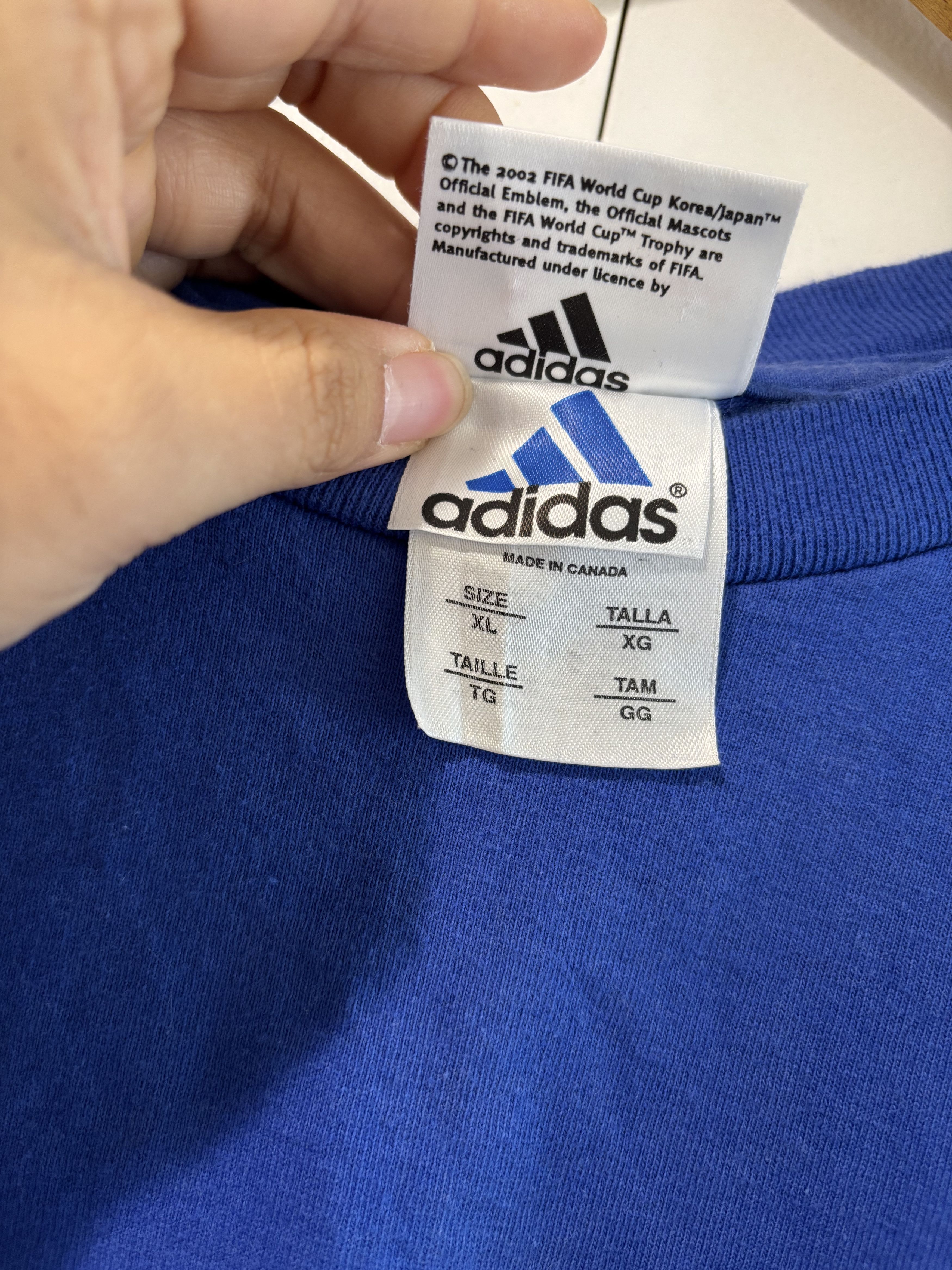 Adidas × Vintage Vintage 2002 World Cup Adidas T Shirt Dated 1999 Size US XL / EU 56 / 4 - 3 Thumbnail