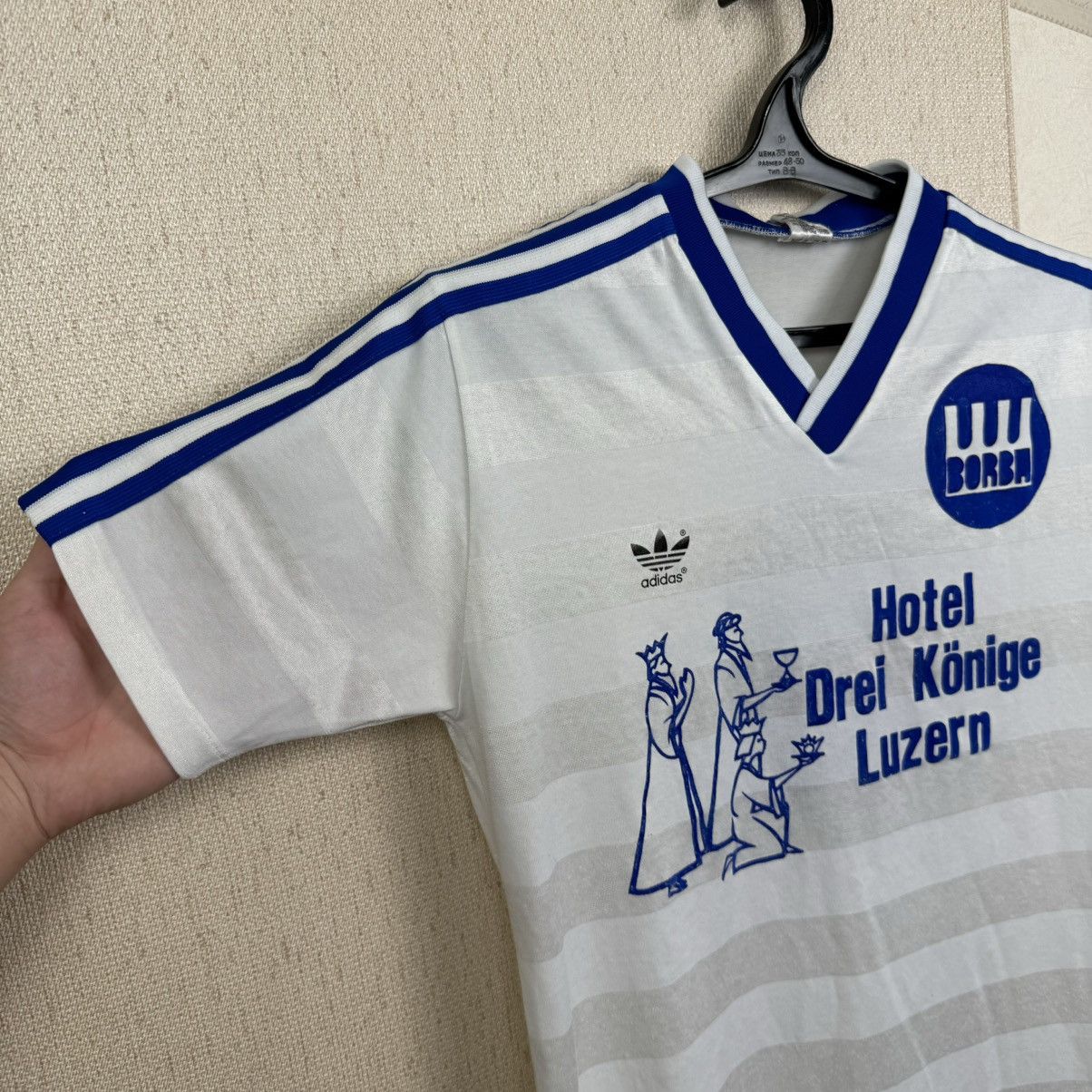 Adidas Vintage Adidas Jersey Borba West Germany Sz M Football Shirt Size US M / EU 48-50 / 2 - 13 Thumbnail