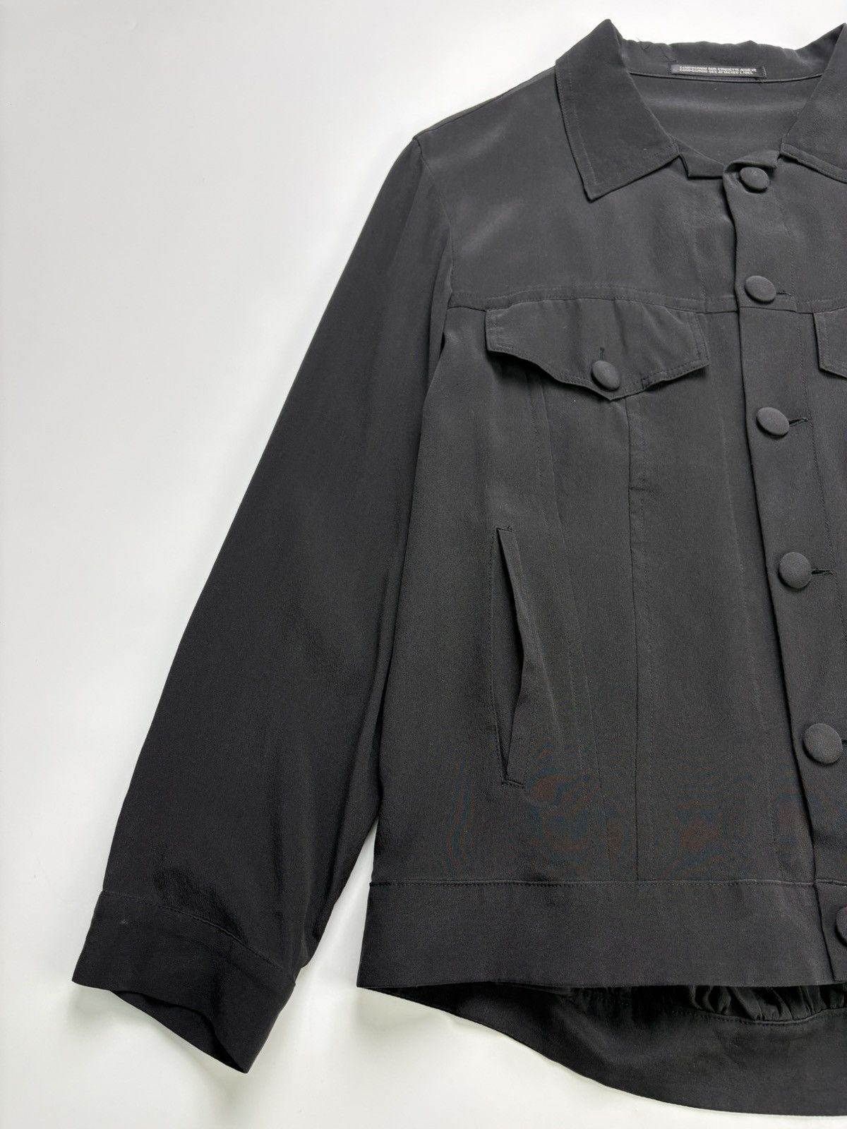 Yohji Yamamoto Archive Yohji Yamamoto Silk Buttoned Jacket Size S / US 4 / IT 40 - 3 Thumbnail