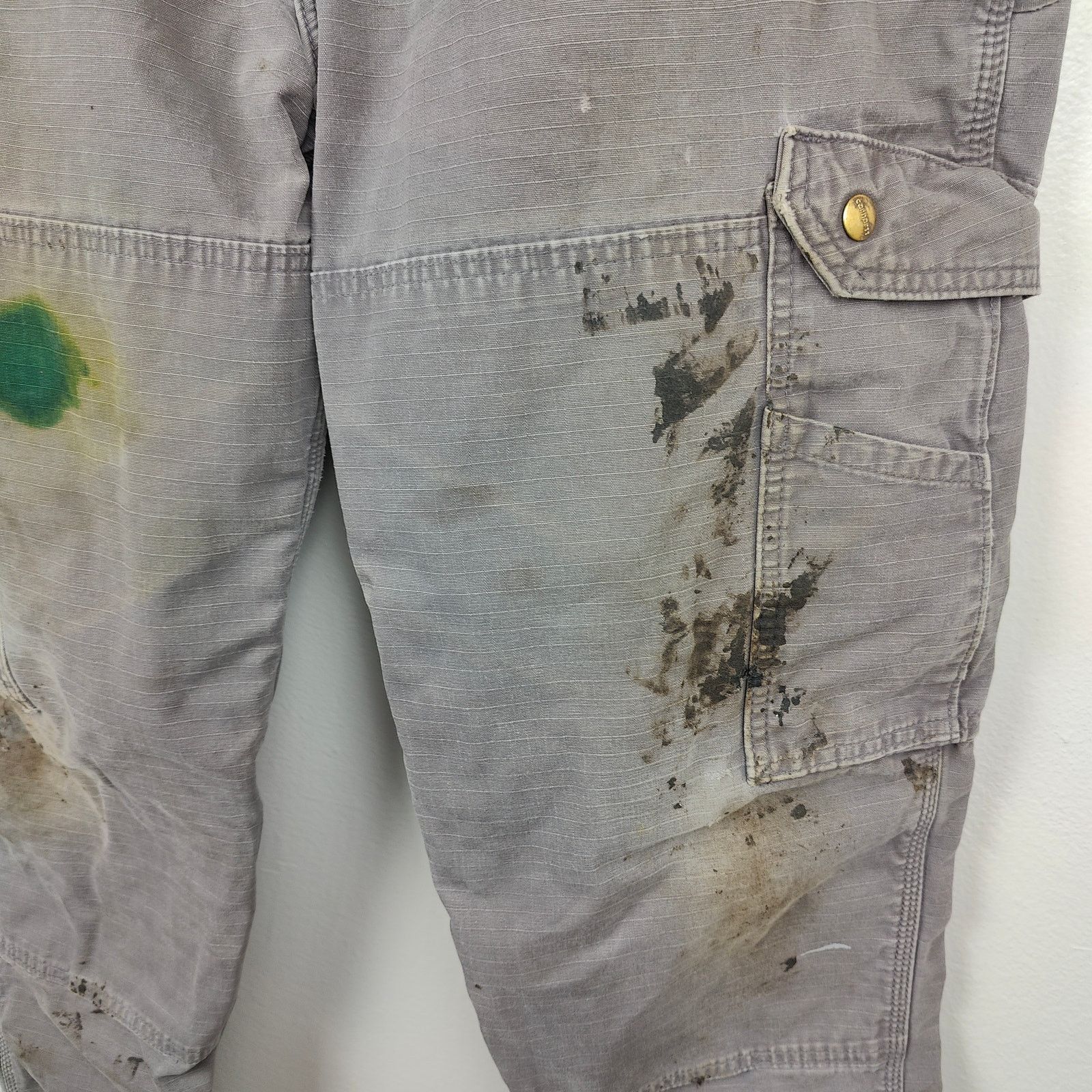 Carhartt Carhartt Relaxed Ripstop Flannel Lined Cargo Pants 36 Size US 36 / EU 52 - 3 Thumbnail