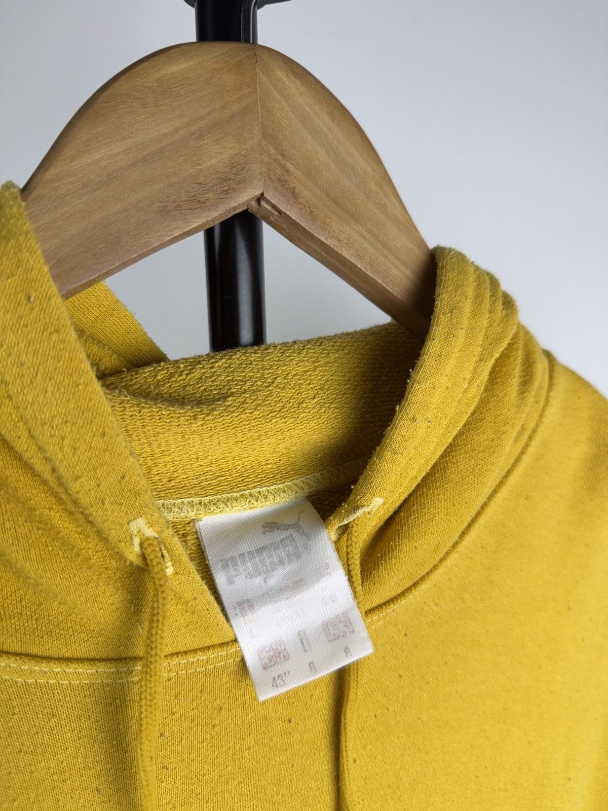 Puma Vintage 90s Yellow Retro Puma Hoodie Boxy Fit Hype Rare Size US L / EU 52-54 / 3 - 7 Thumbnail