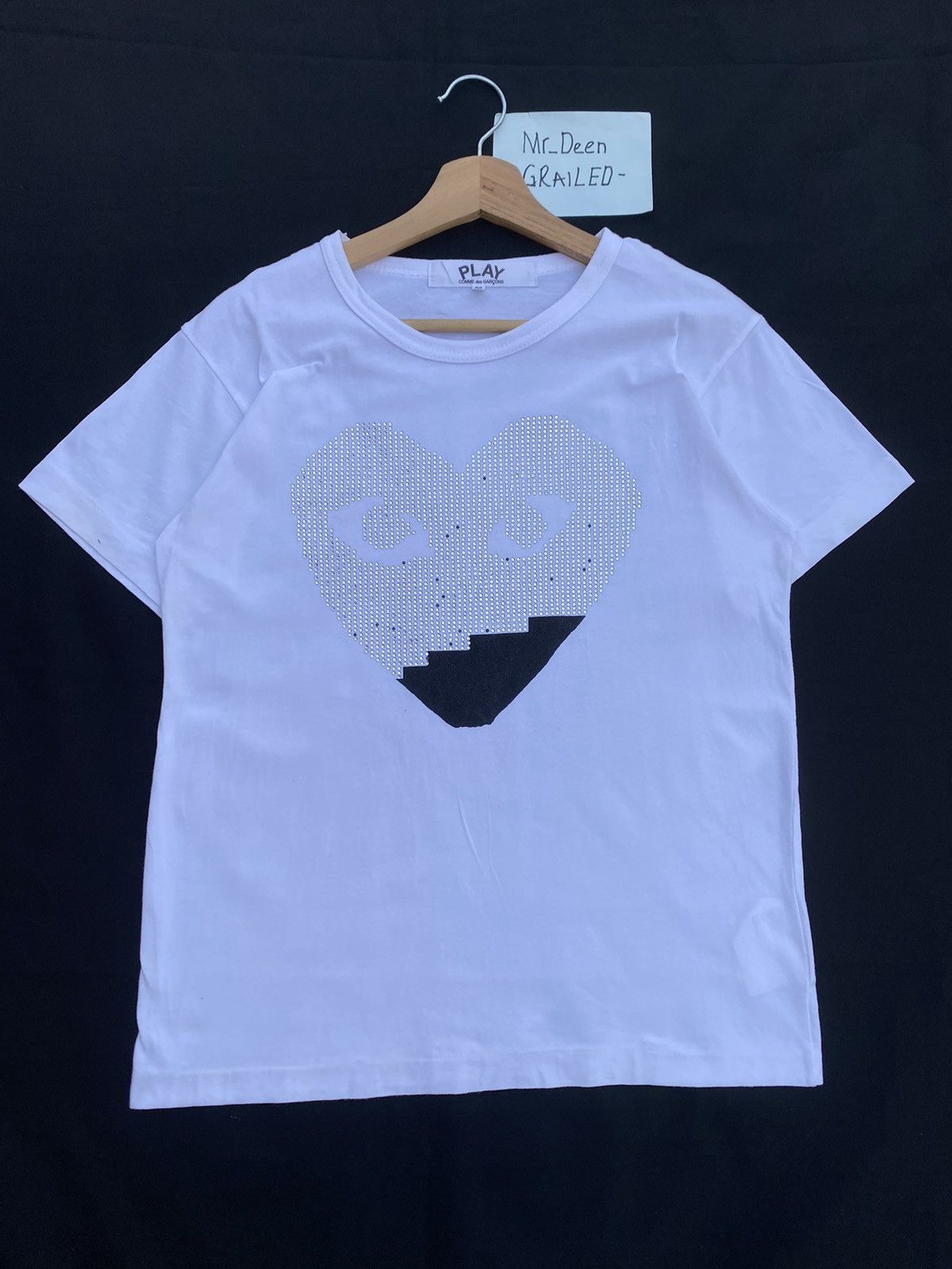 Comme des Garcons Rare Comme Des Garcons CDG Play Swarovski Tee Size US S / EU 44-46 / 1 - 2 Thumbnail