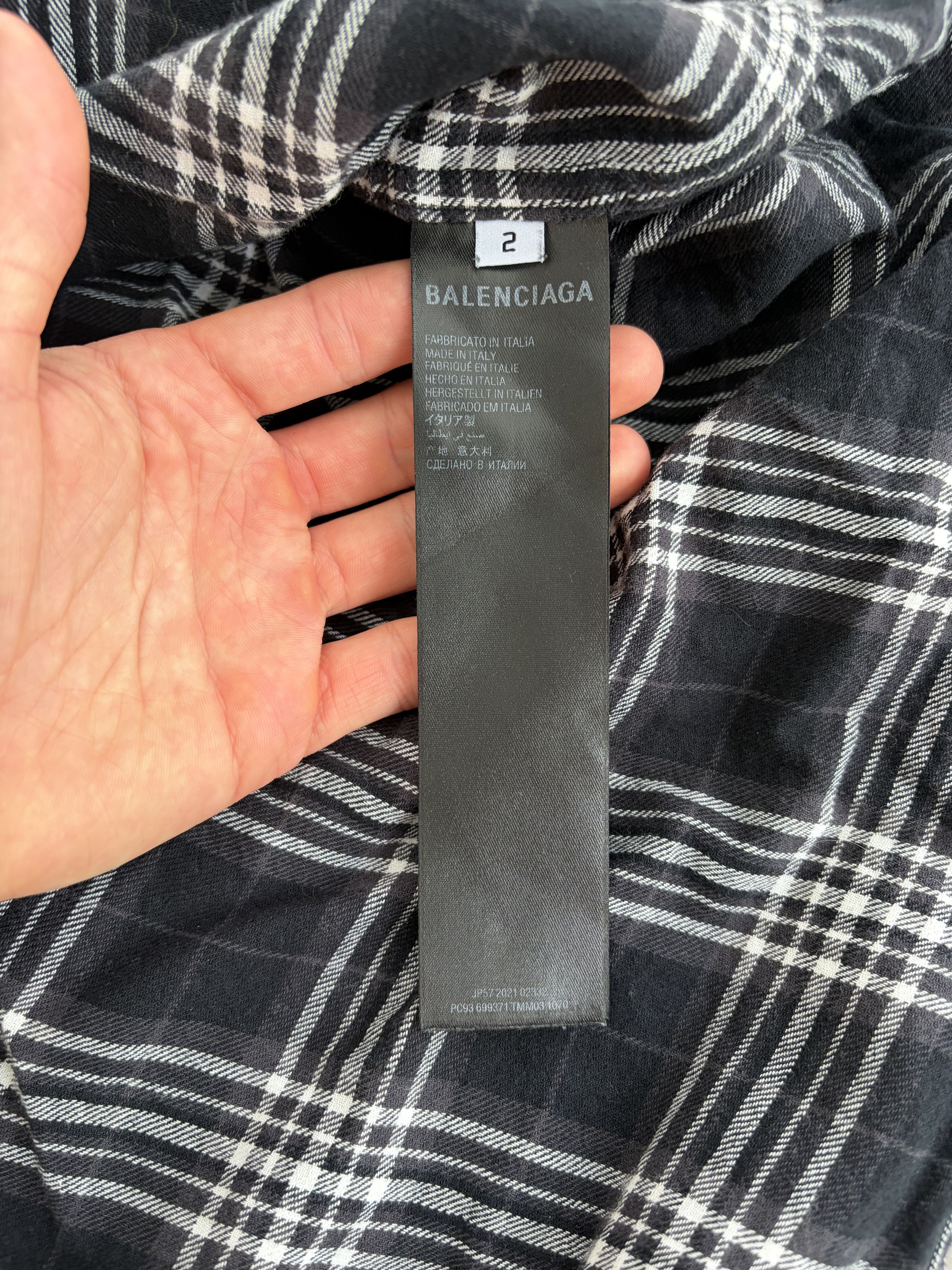 Balenciaga Balenciaga Trompe Oeil Oversized Flannel Size US M / EU 48-50 / 2 - 3 Thumbnail